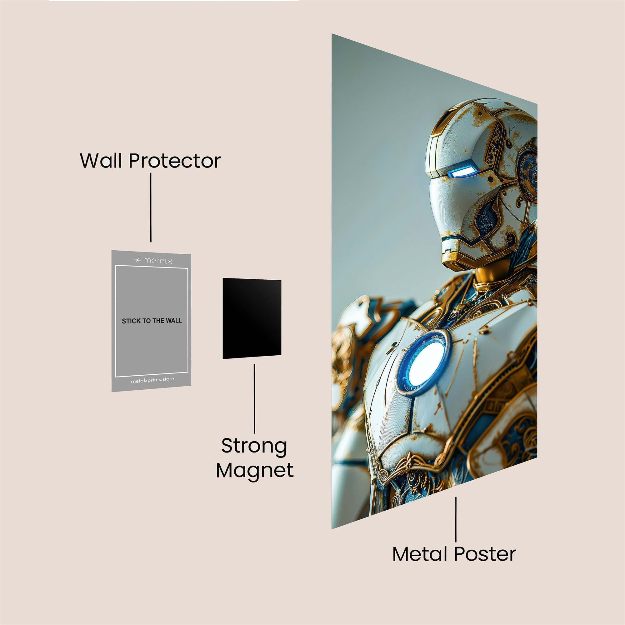 Iron Elegance Safe Wall Magnetic / M