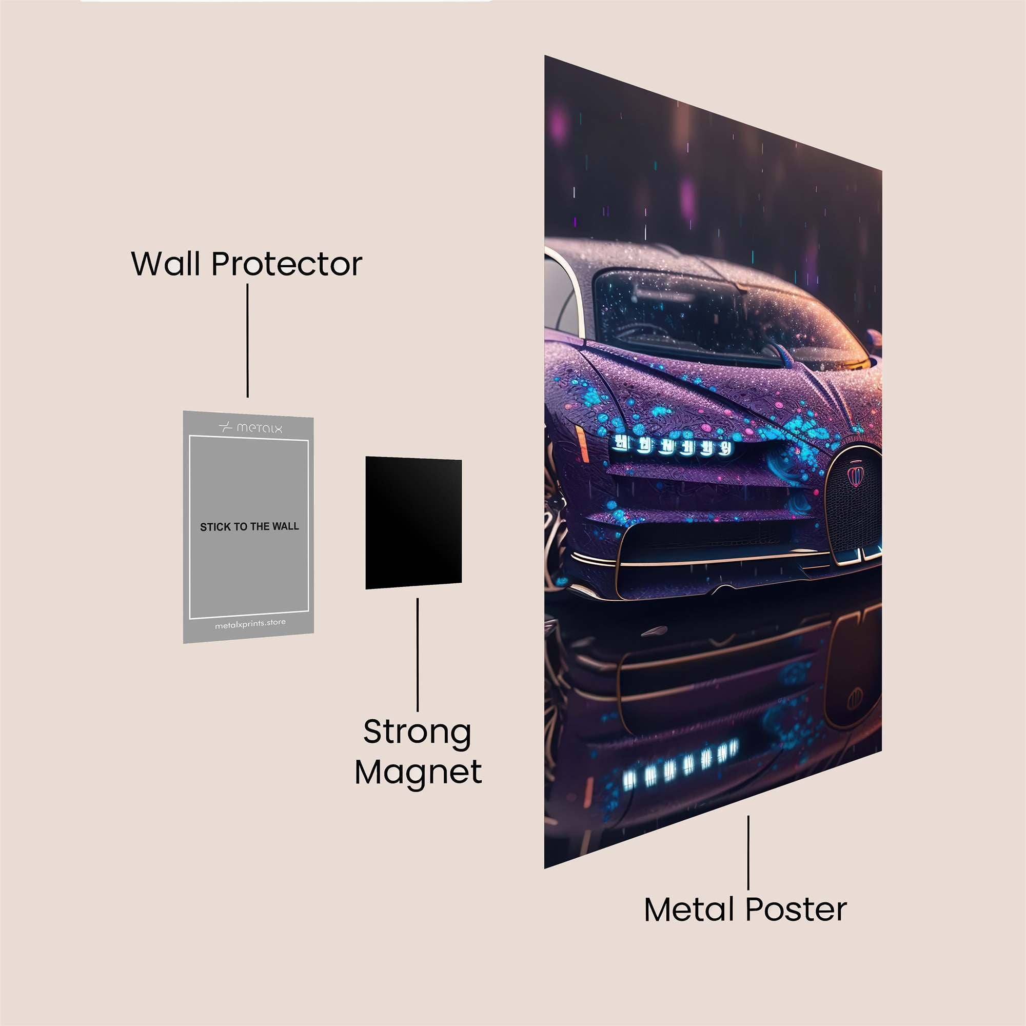 Bugatti Bliss Safe Wall Magnetic / M
