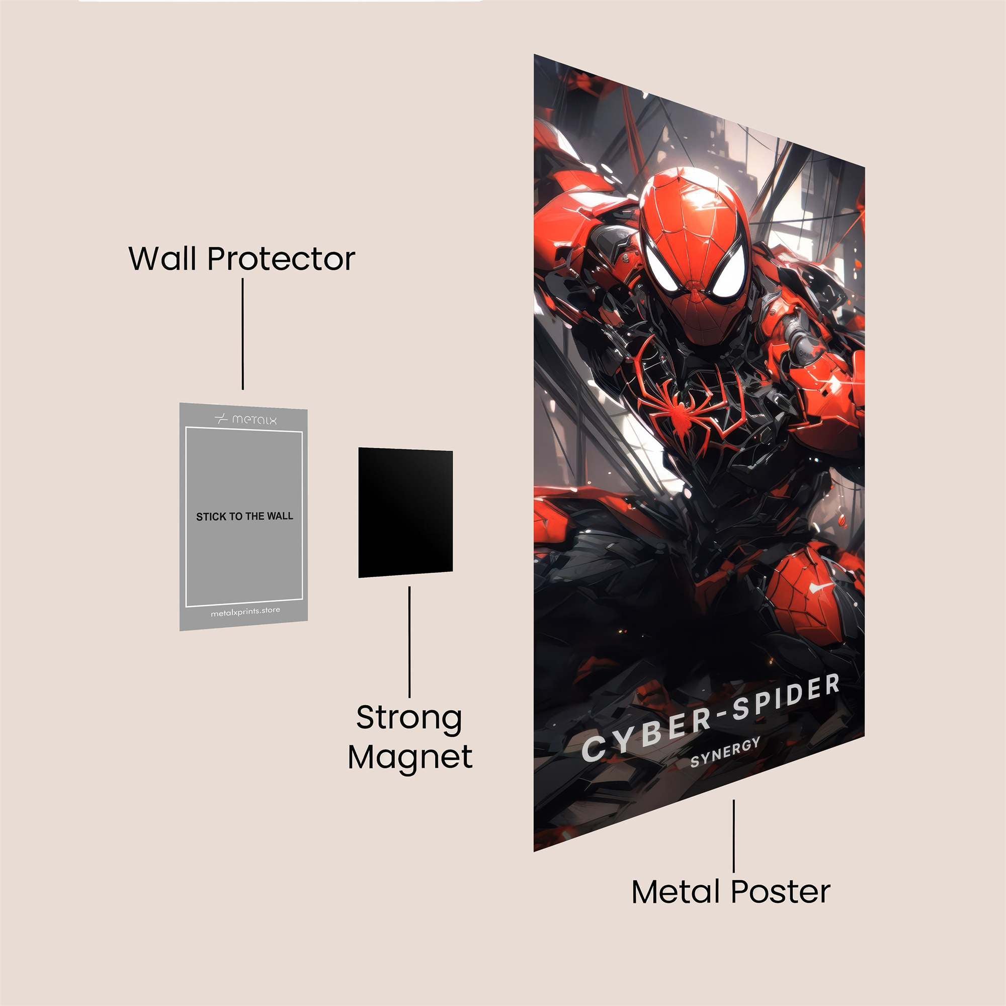 Captain Curious Safe Wall Magnetic / M