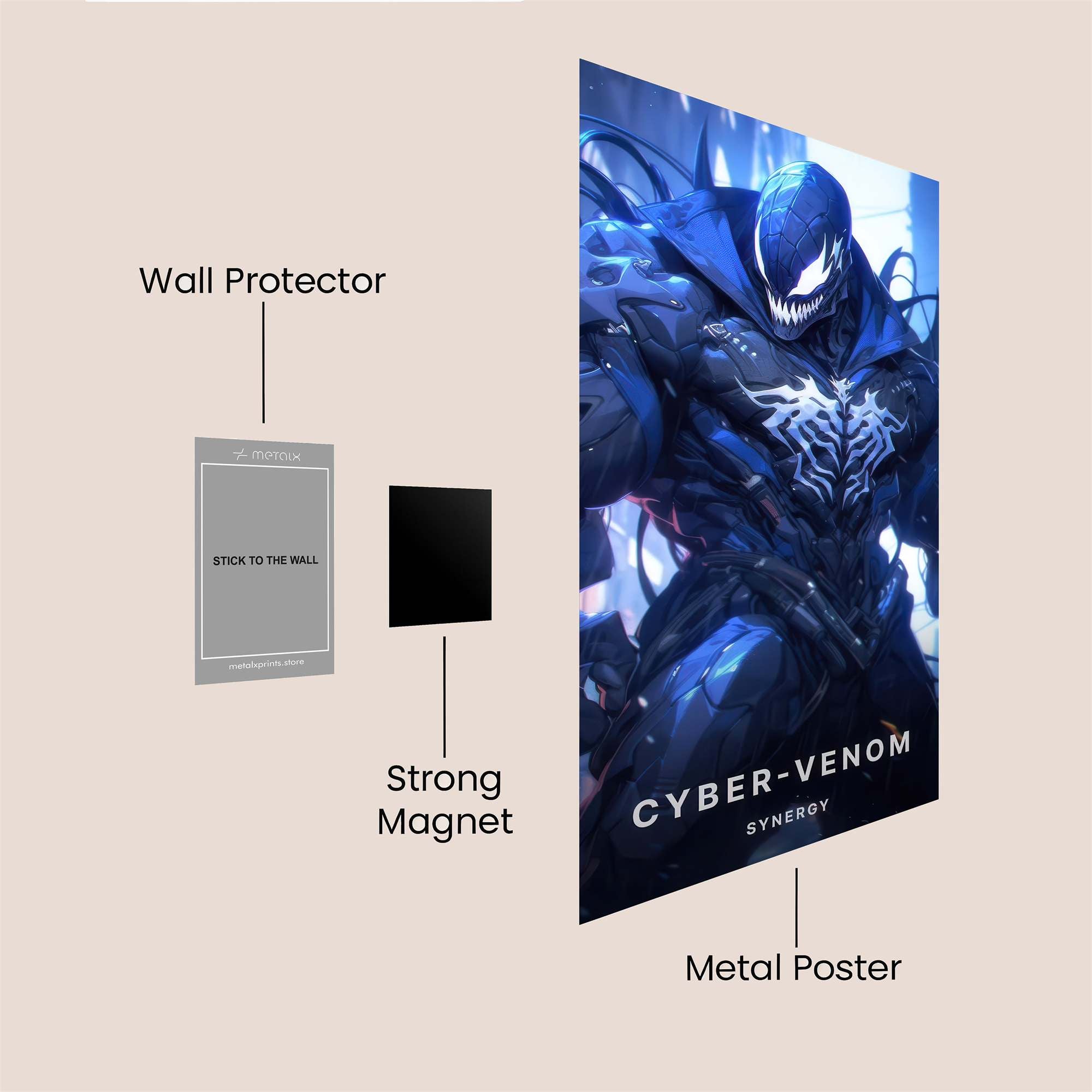 Azure Menace Safe Wall Magnetic / M