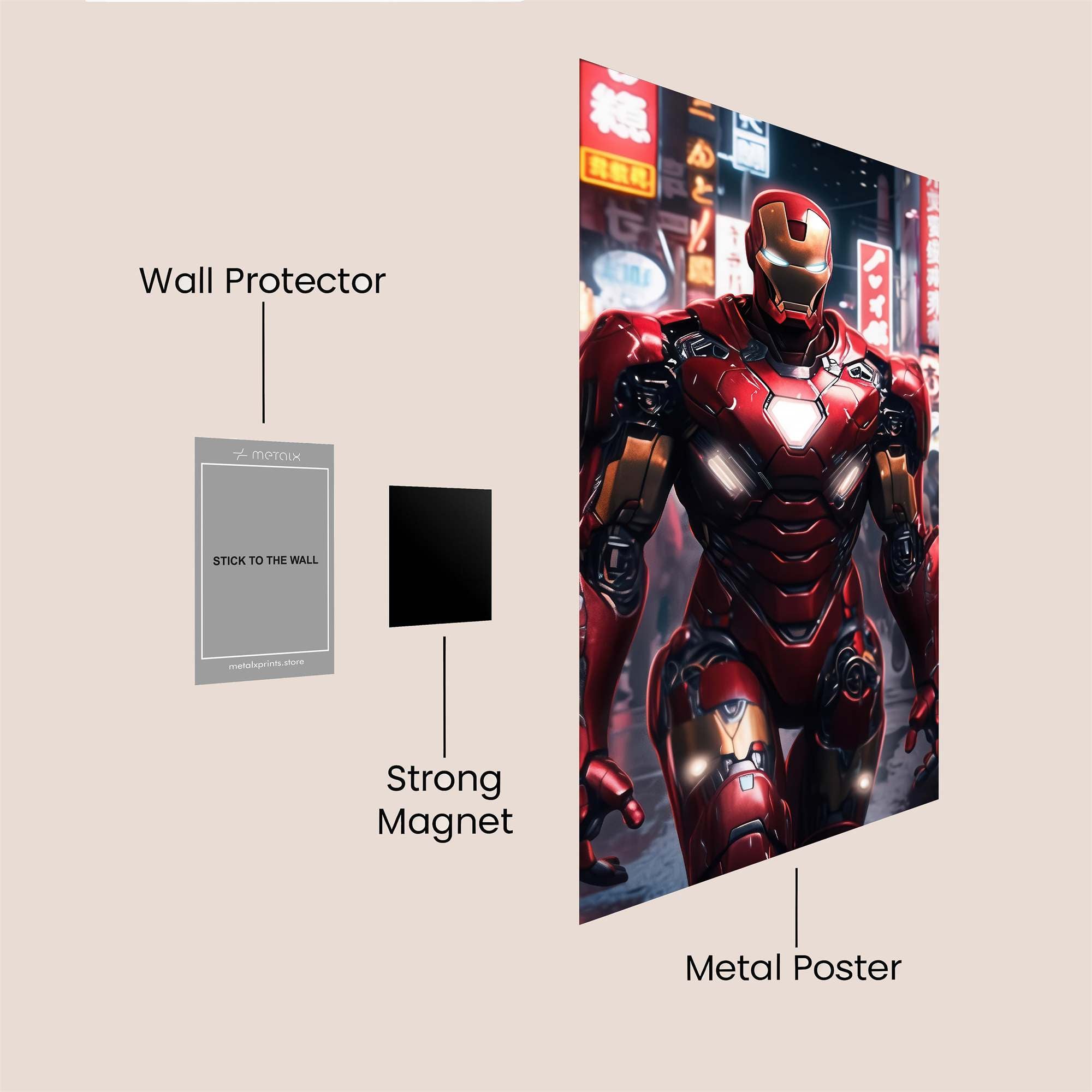Iron Resolute Safe Wall Magnetic / M