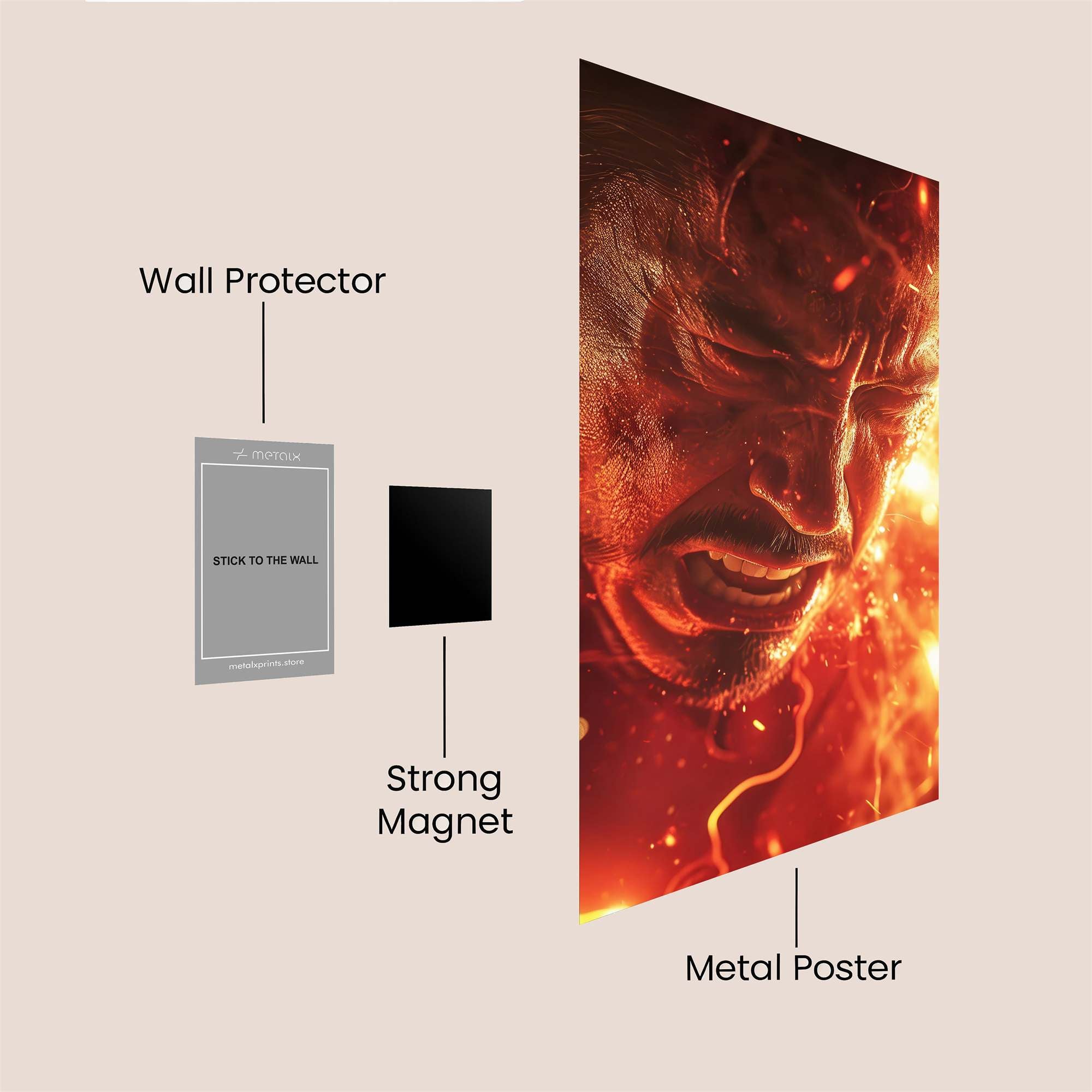 Stark Inferno Safe Wall Magnetic / M