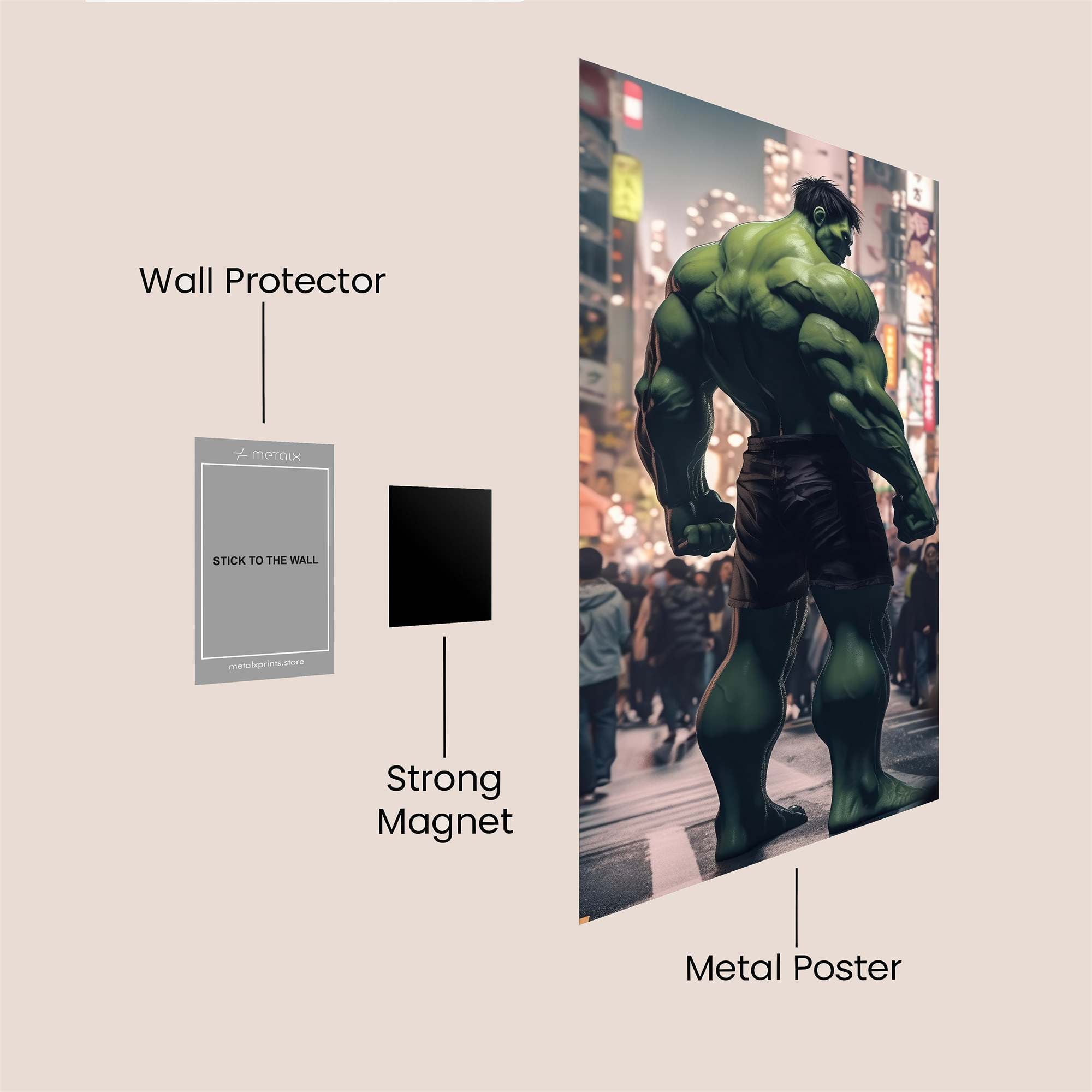 Hulk Urban Safe Wall Magnetic / M