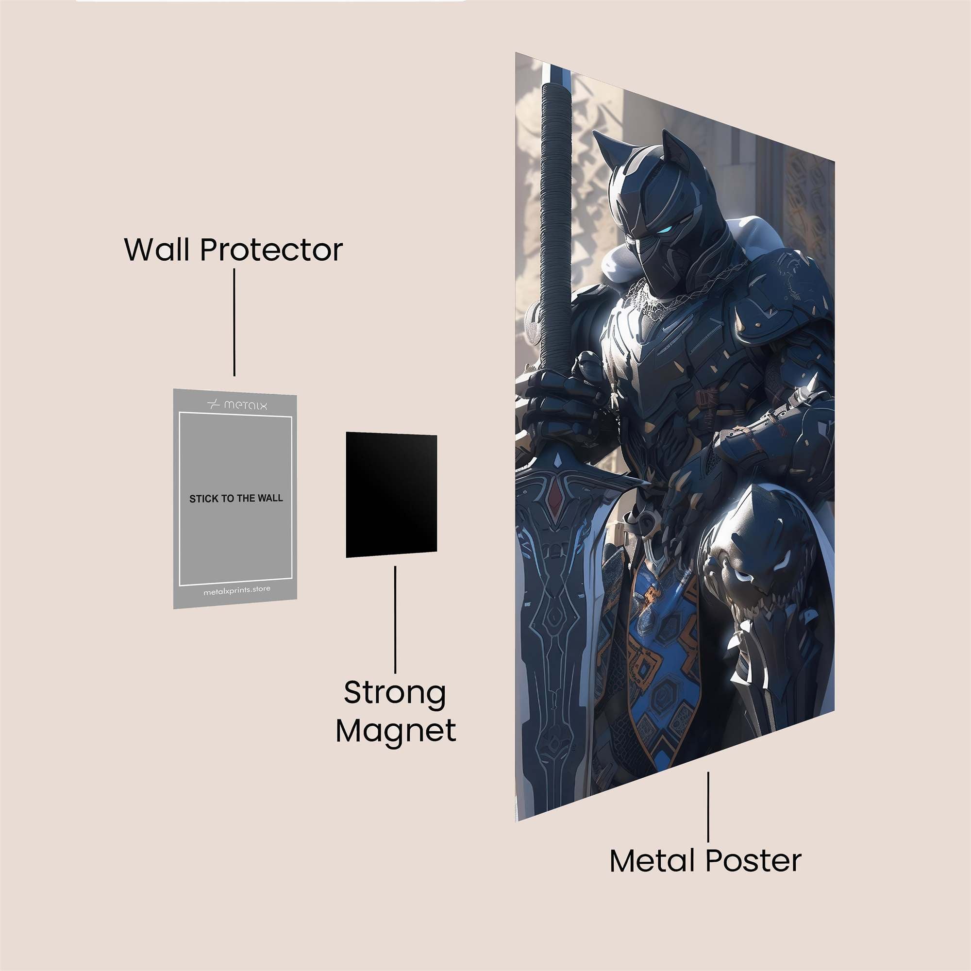 BlackKnight Safe Wall Magnetic / M