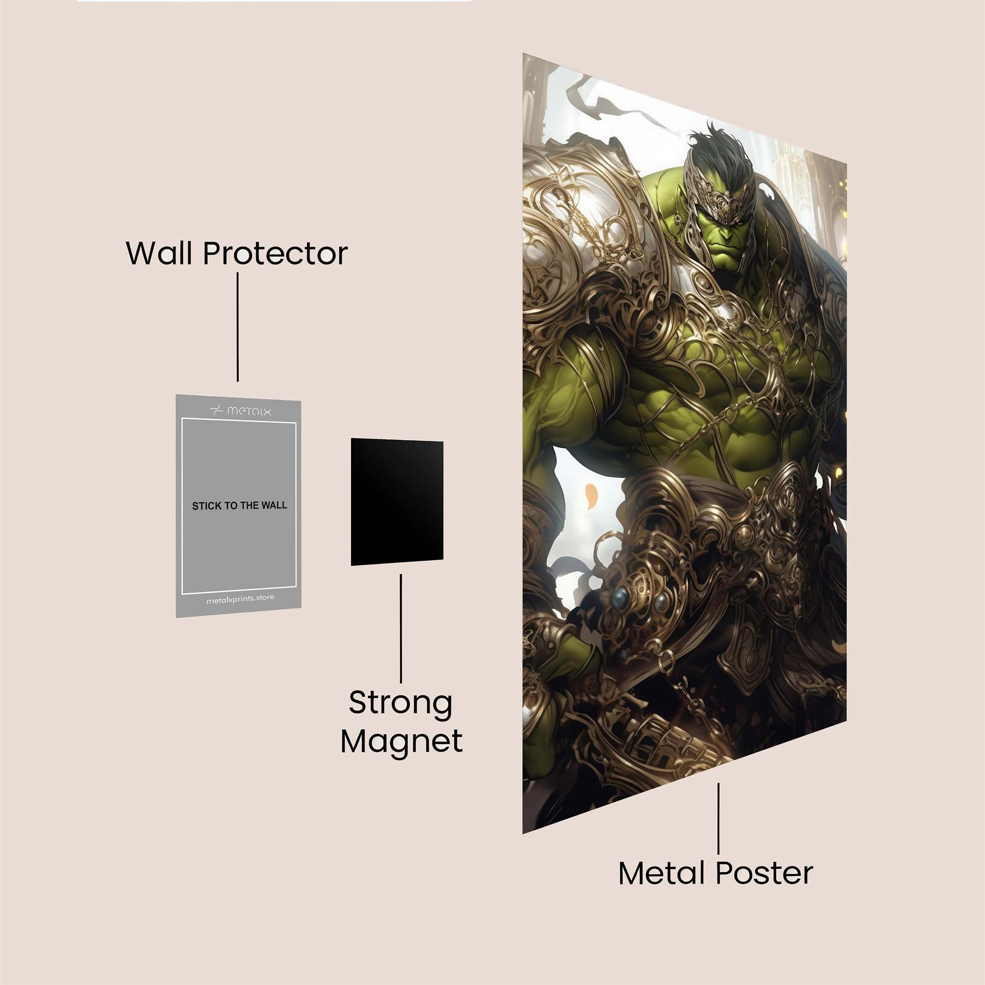 Hulk Majestic Safe Wall Magnetic / M