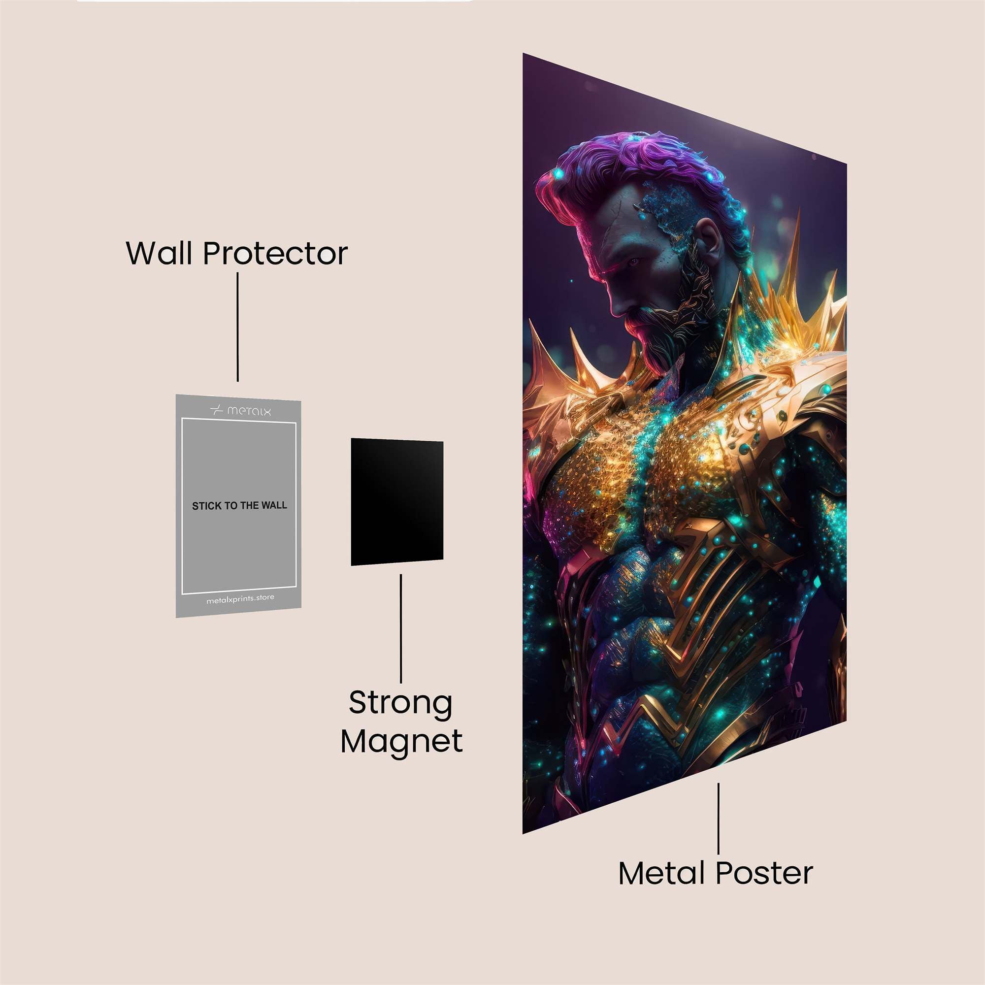 Aquaman Majestic Safe Wall Magnetic / M