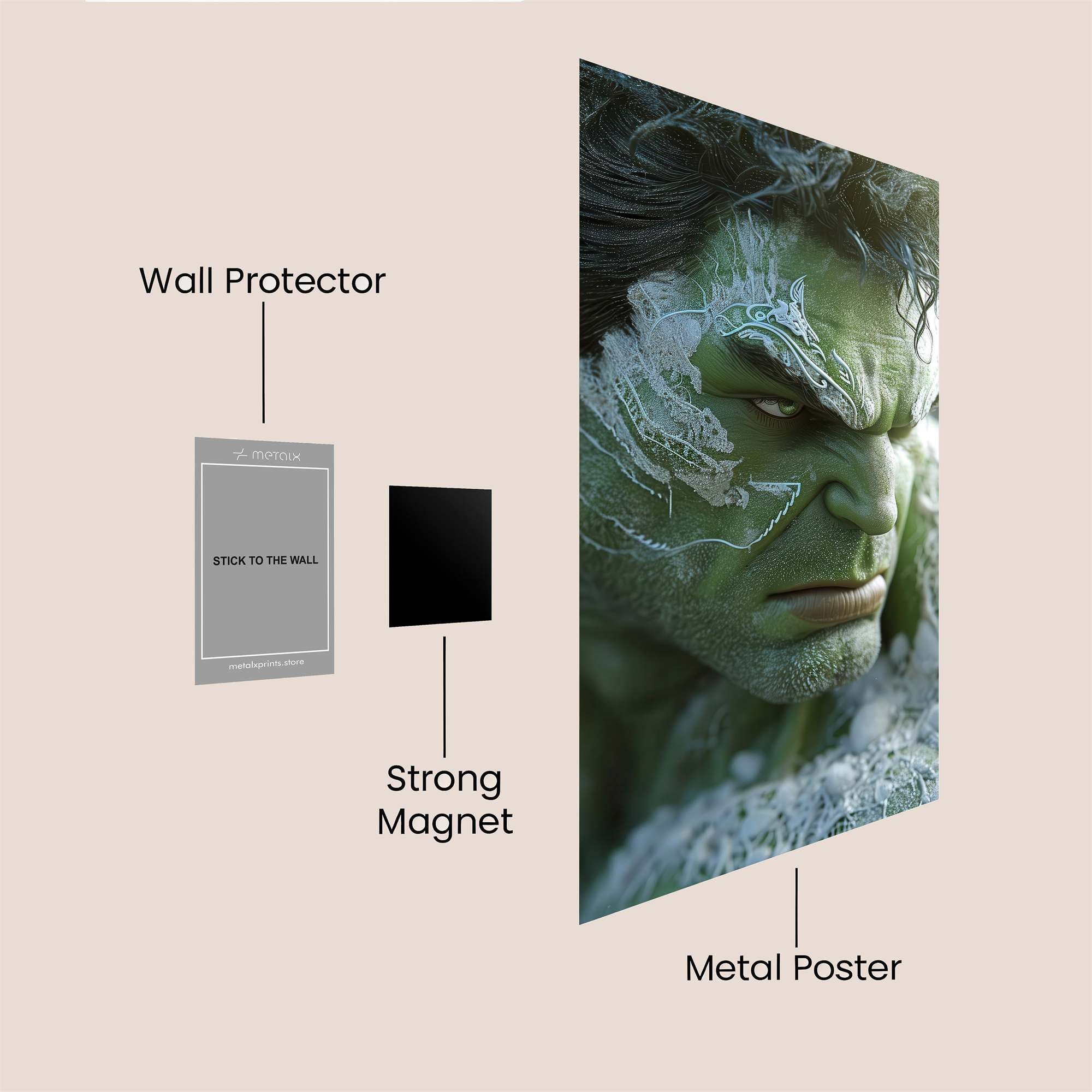 Hulk Frosty Safe Wall Magnetic / M