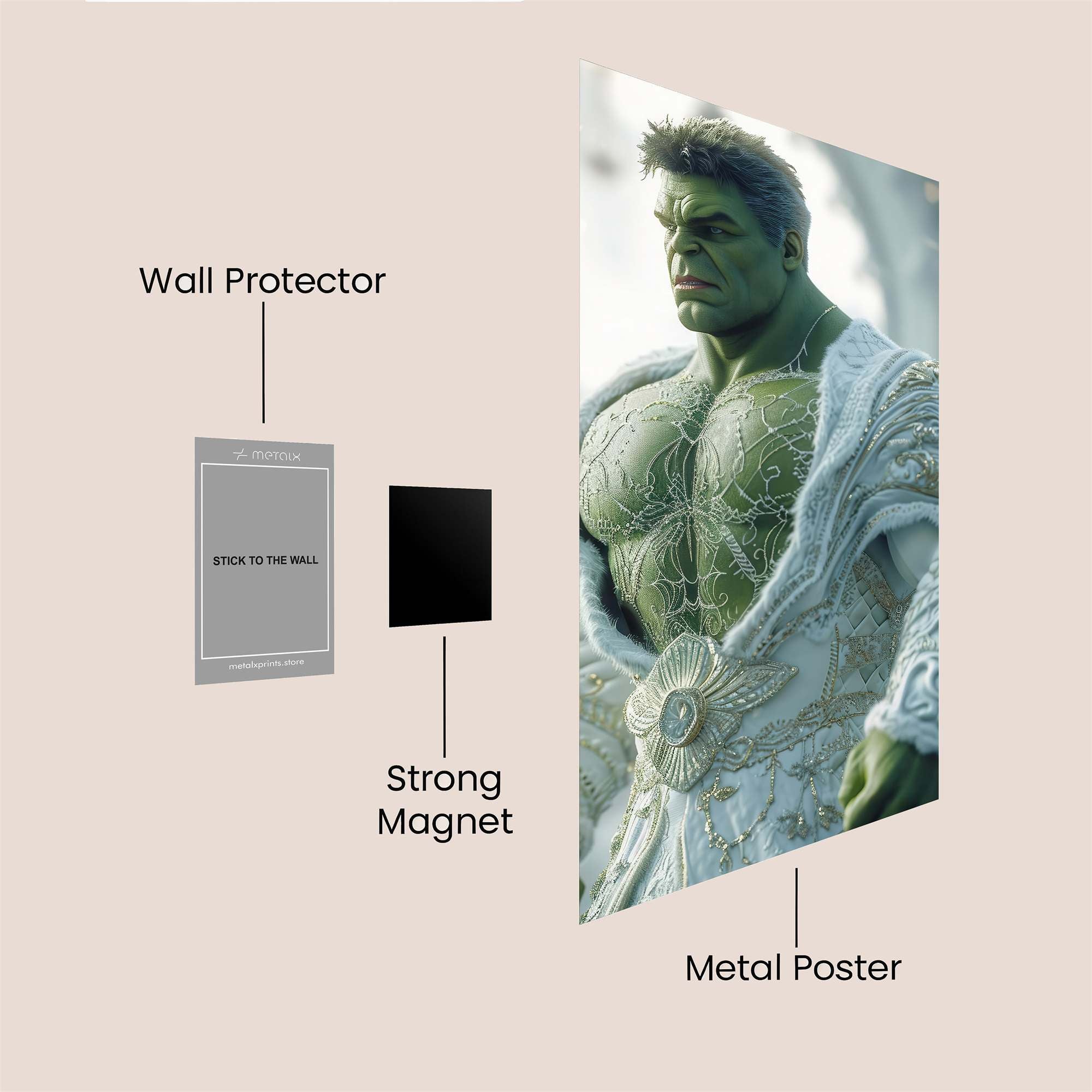 Hulk Regal Safe Wall Magnetic / M
