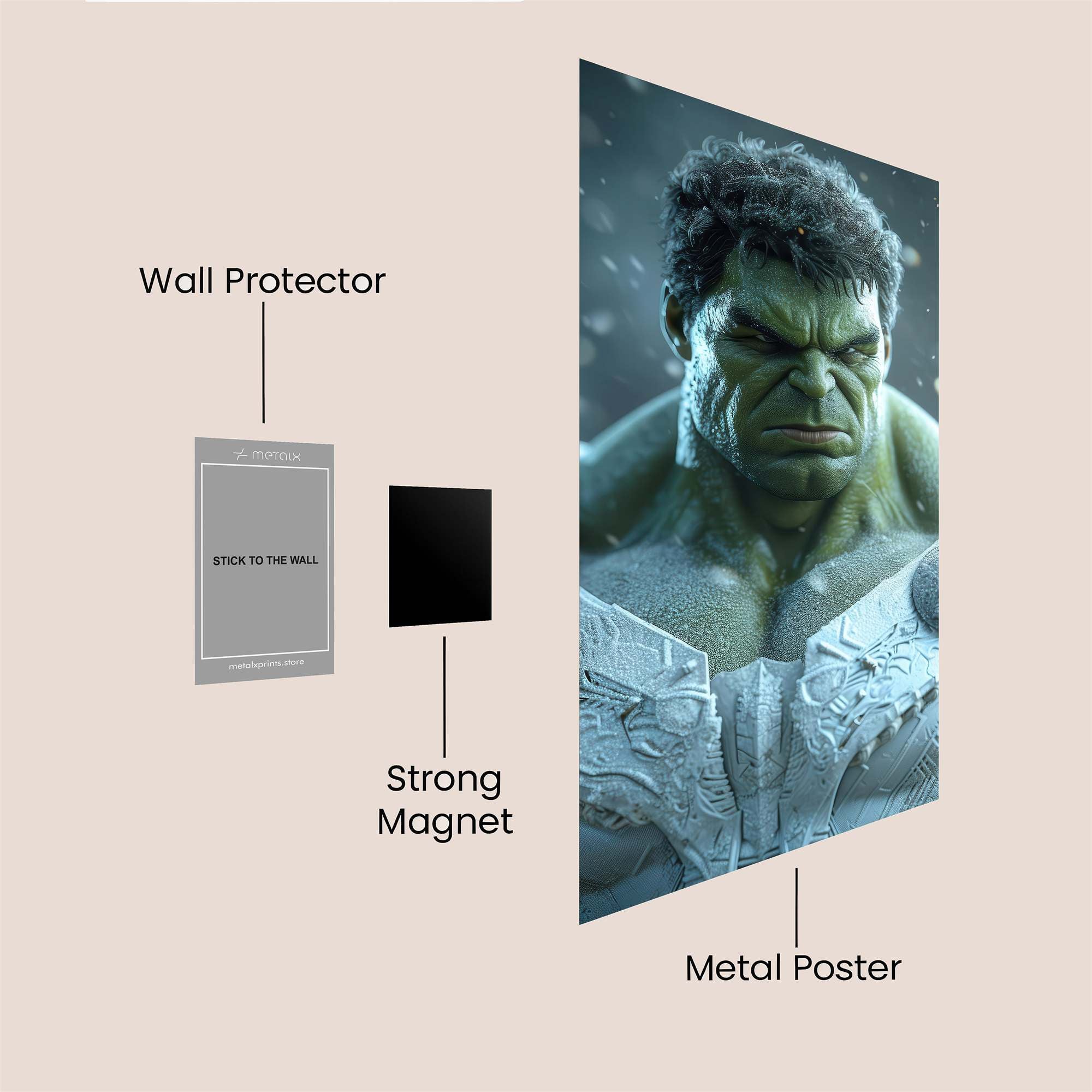 Hulk Regal Safe Wall Magnetic / M