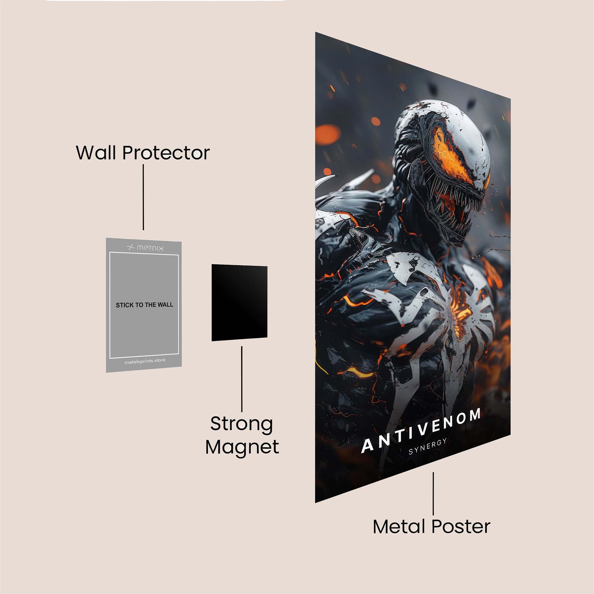 Batman Ascendant Safe Wall Magnetic / M