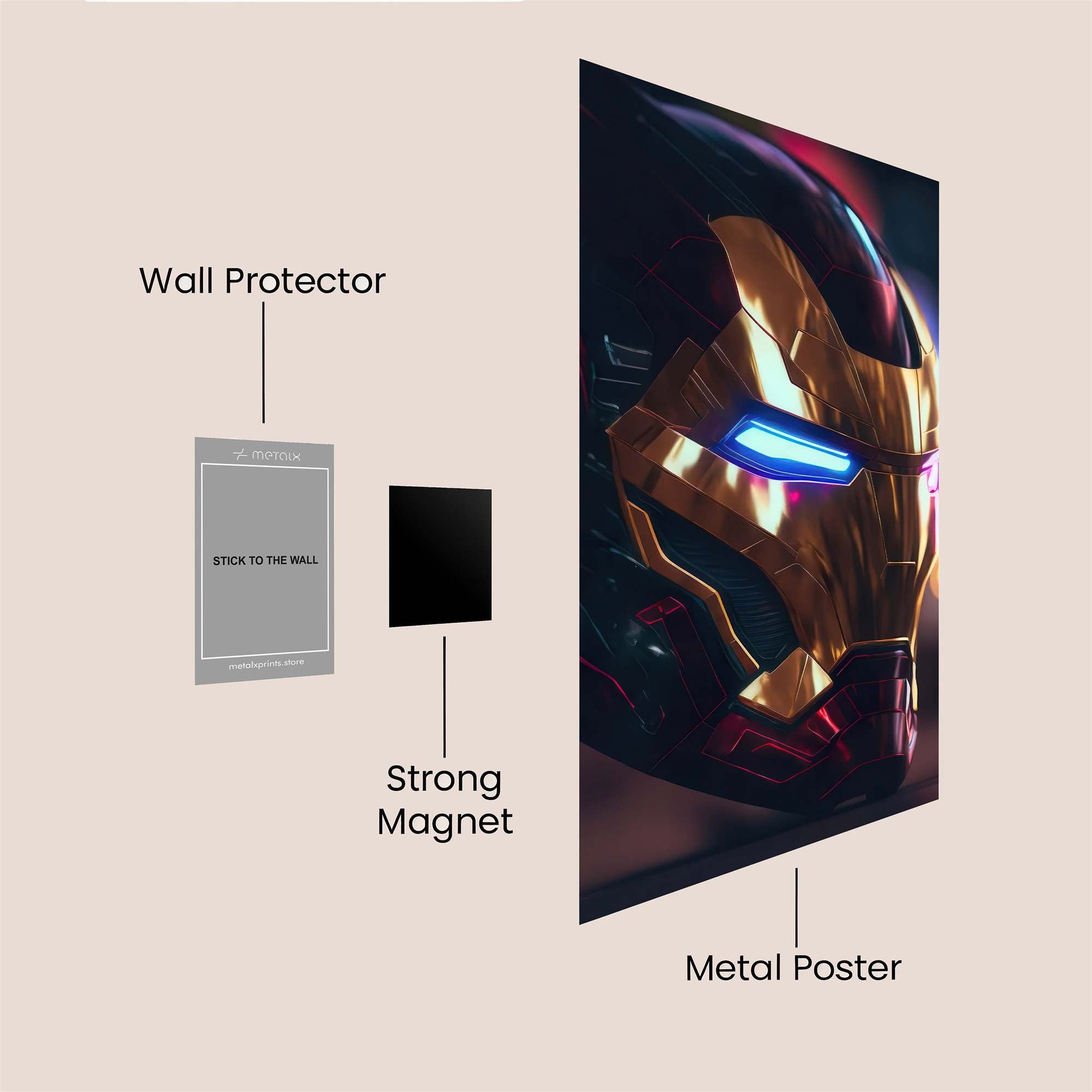 Iron Radiance Safe Wall Magnetic / M