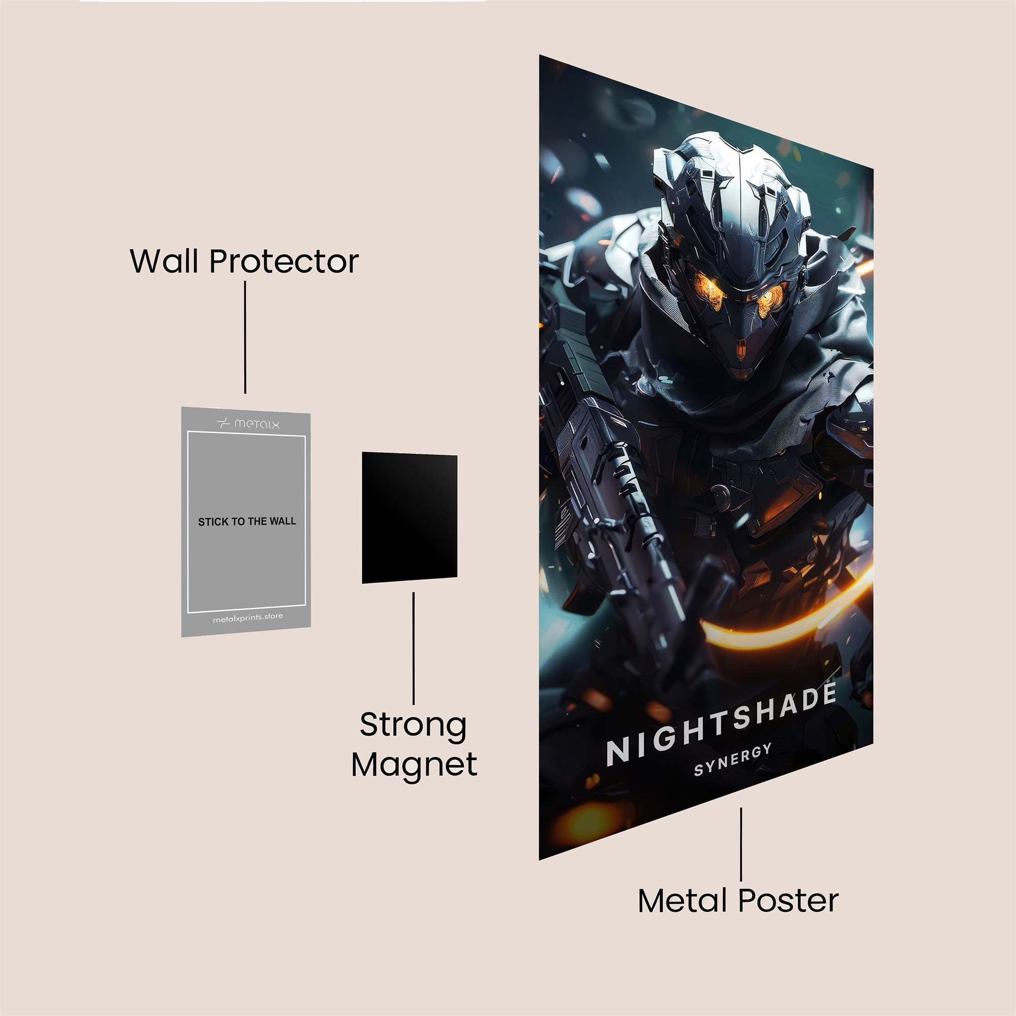Owl Guardian Safe Wall Magnetic / M
