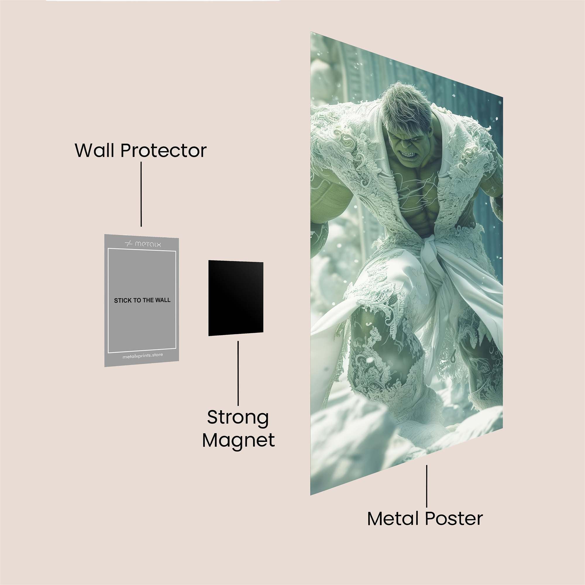 Hulk Regal Safe Wall Magnetic / M