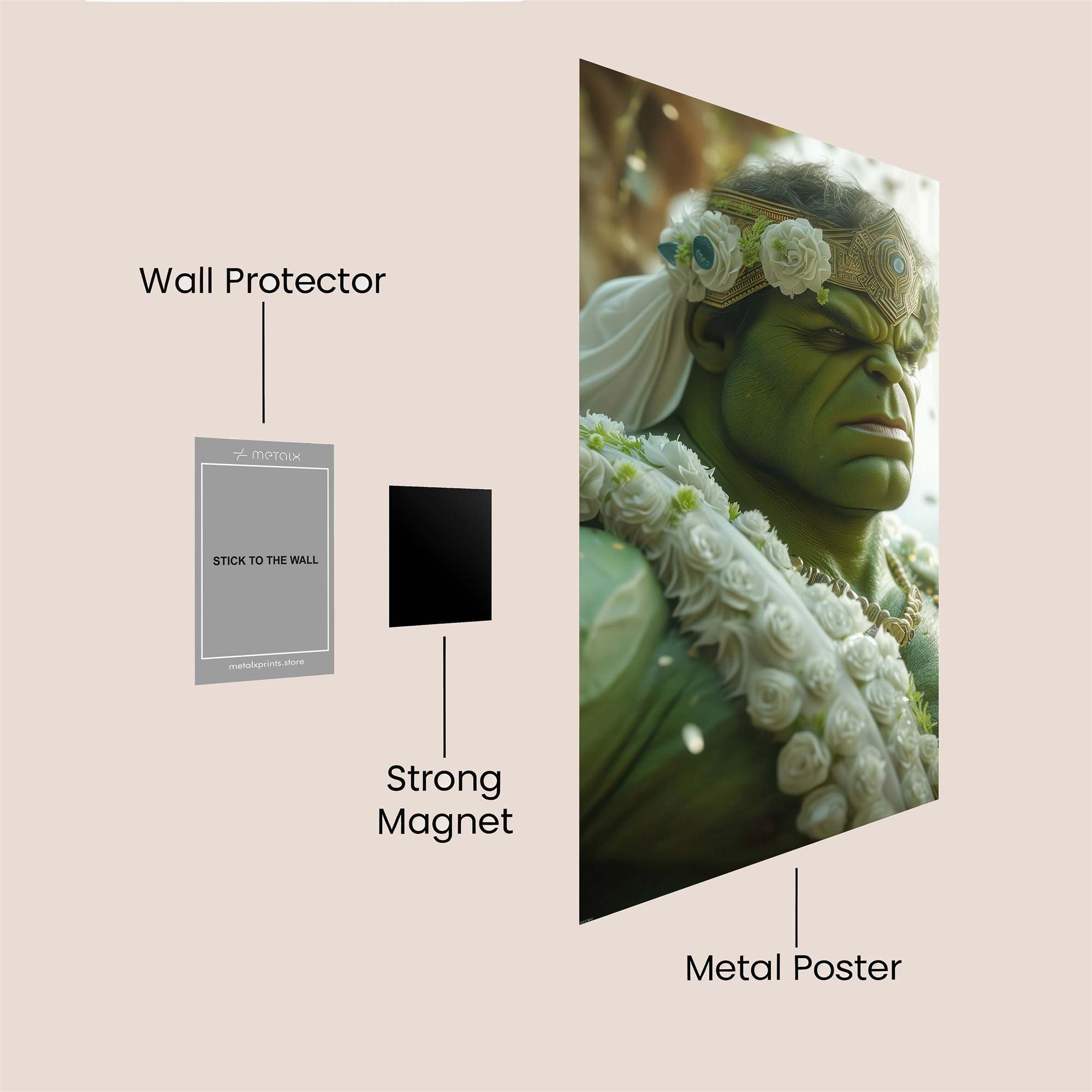 Hulk Serene Safe Wall Magnetic / M