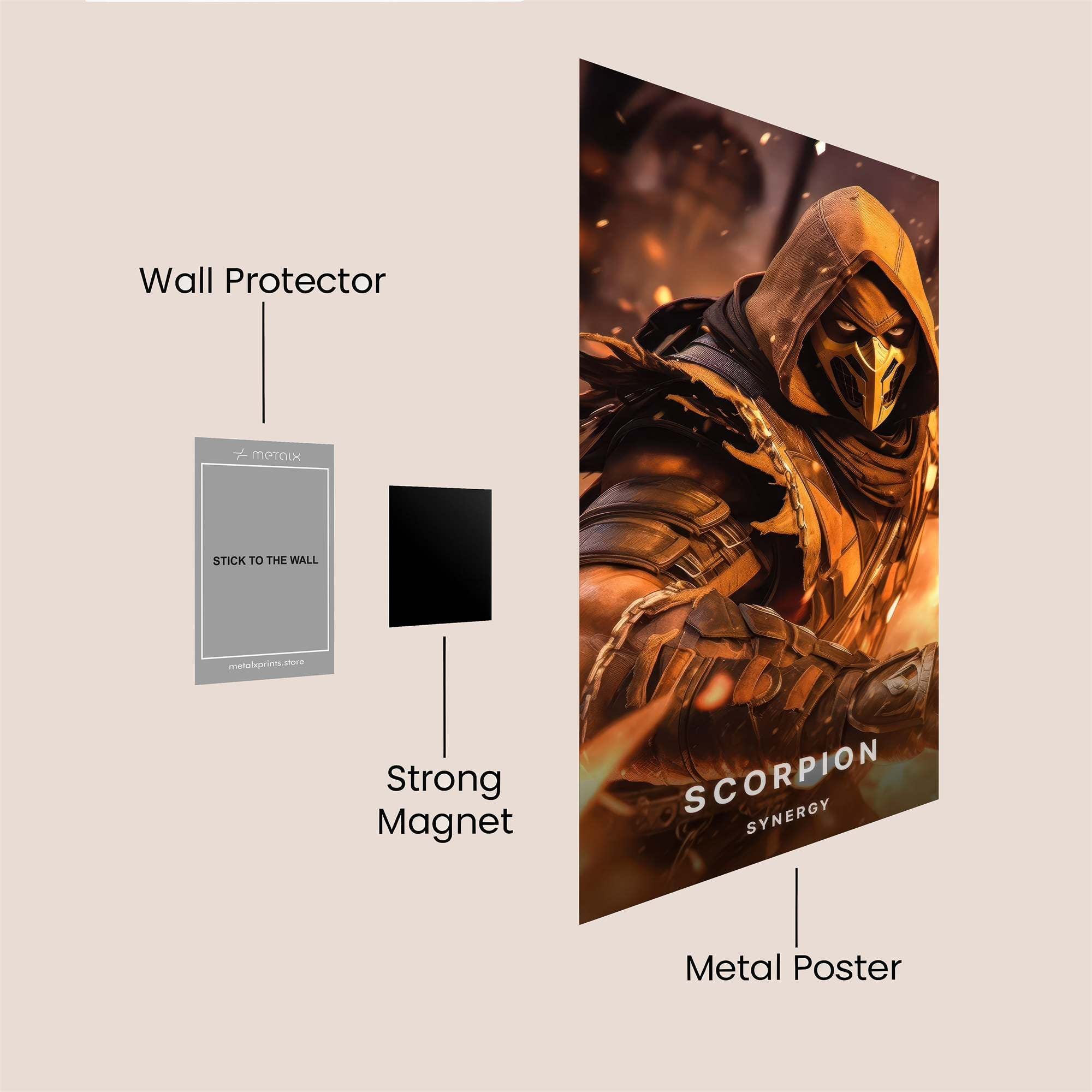 Mystic Glow Safe Wall Magnetic / M