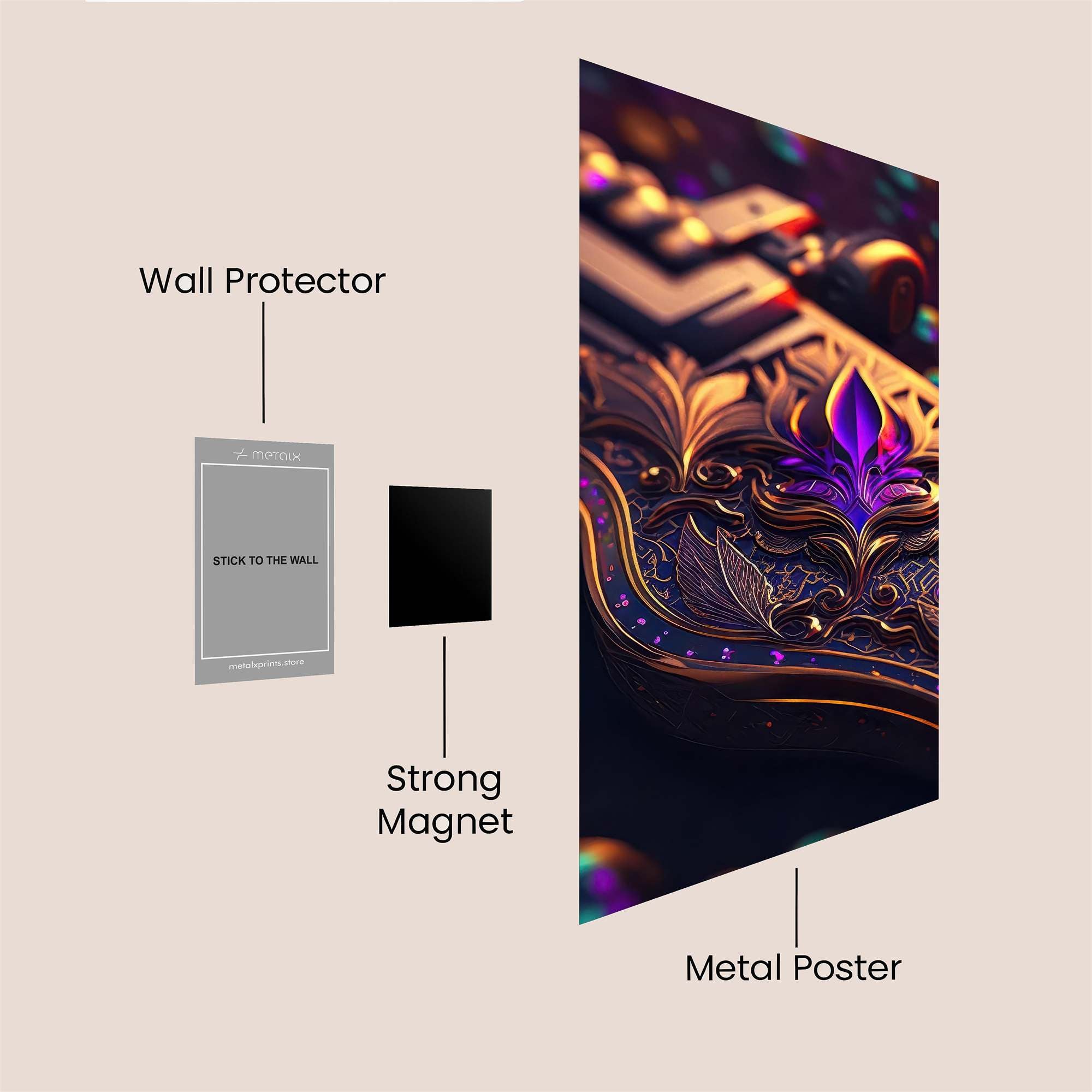 Fleur Enigma Safe Wall Magnetic / M