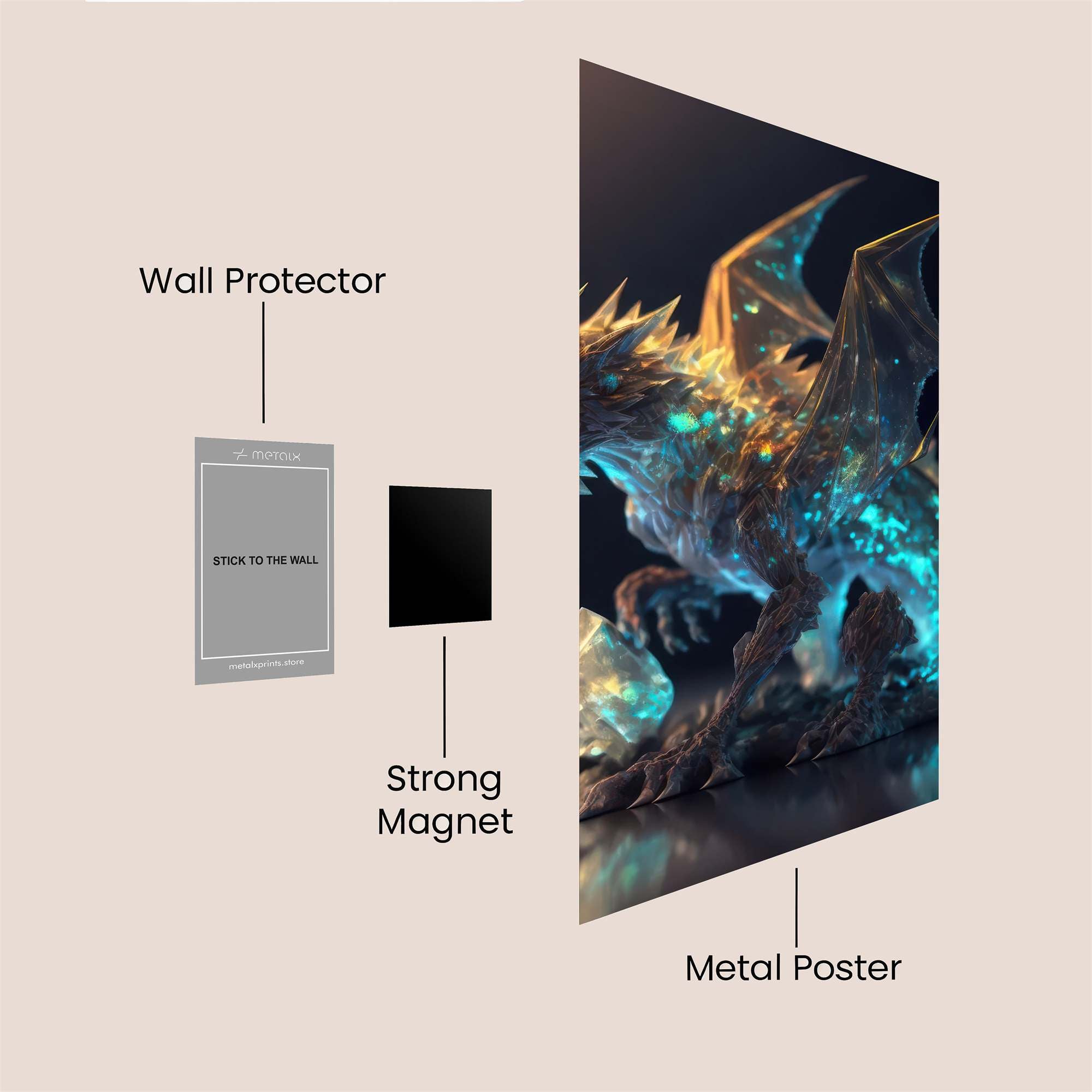 Crystal Majesty Safe Wall Magnetic / M