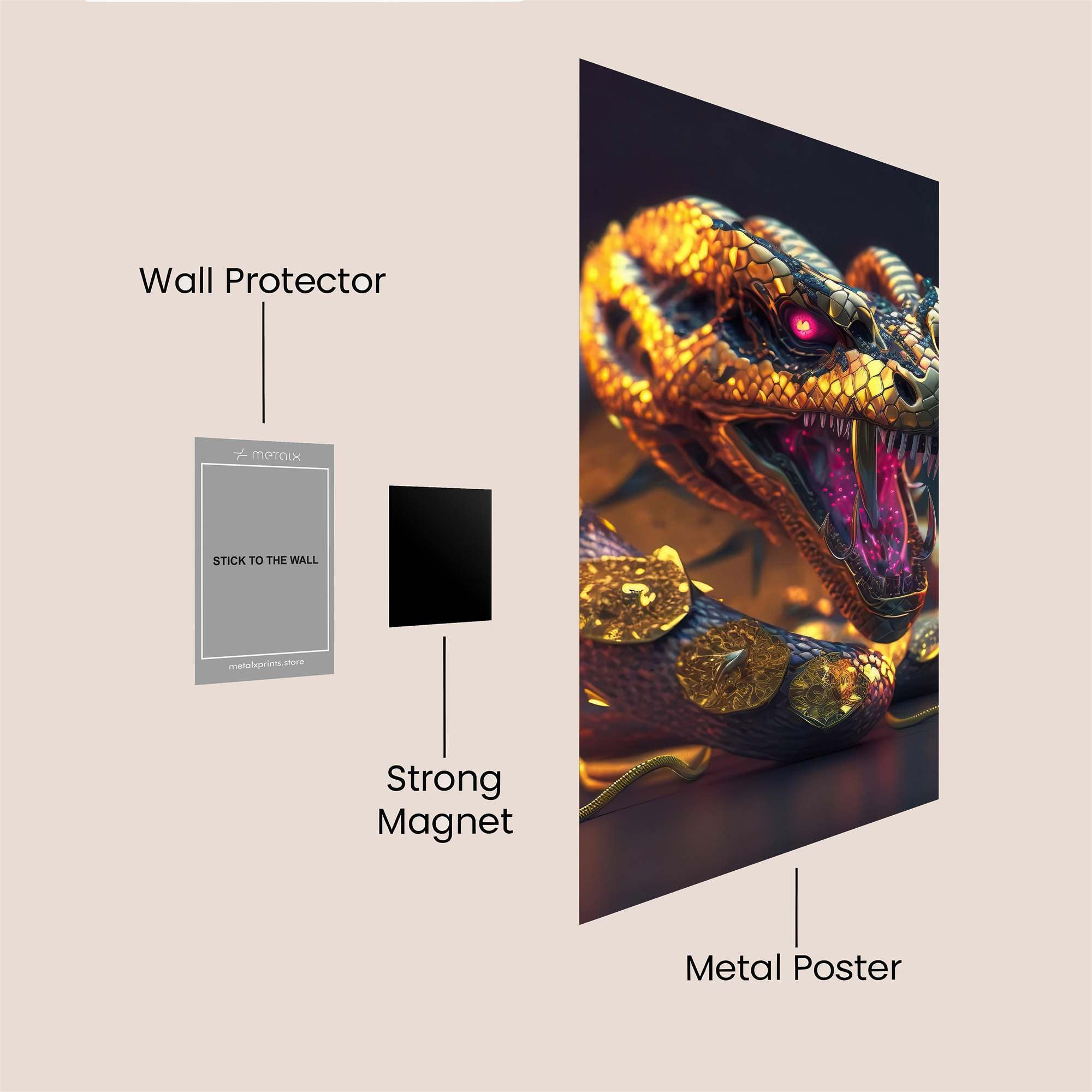 Nagini Enigmatic Safe Wall Magnetic / M