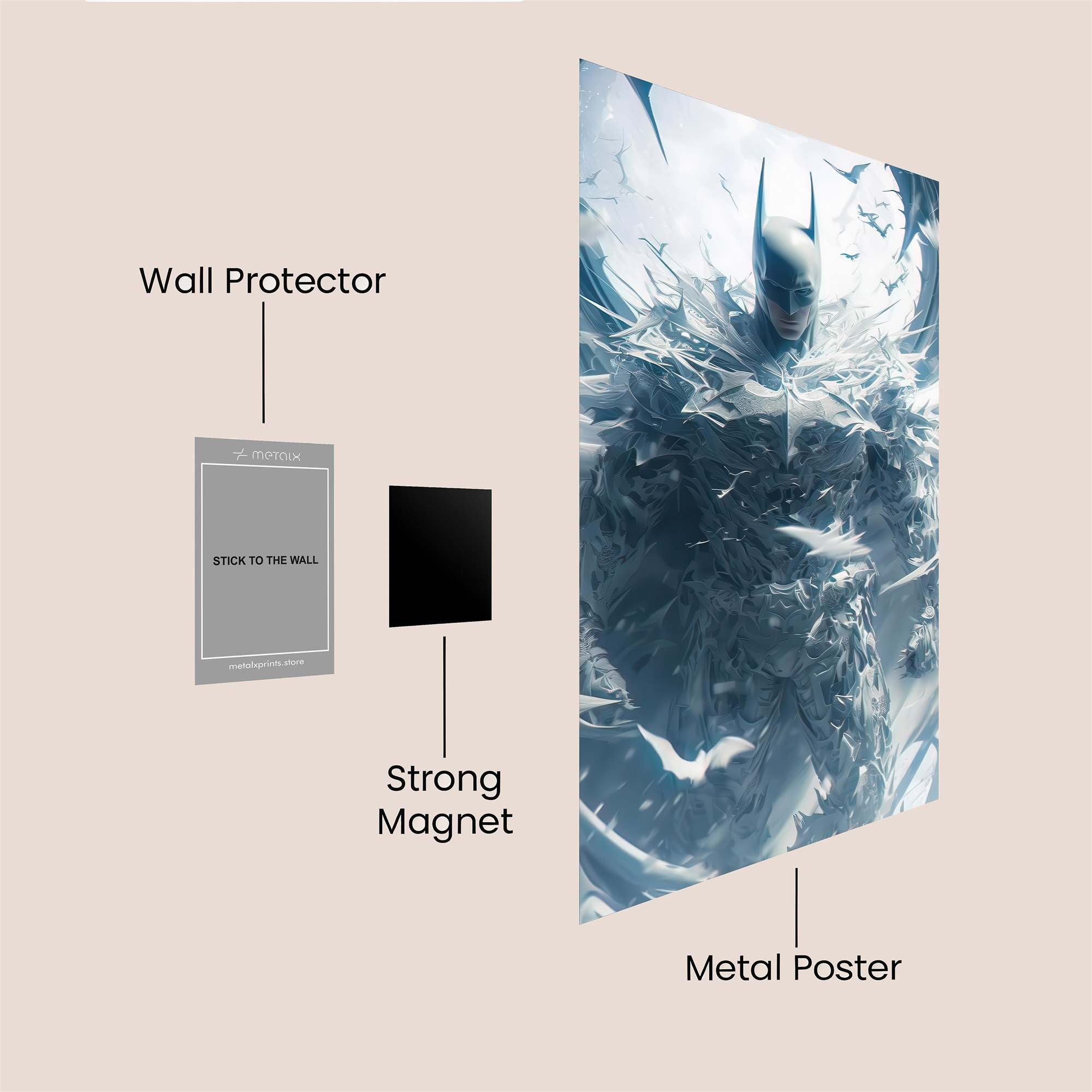 Batman Frigid Safe Wall Magnetic / M