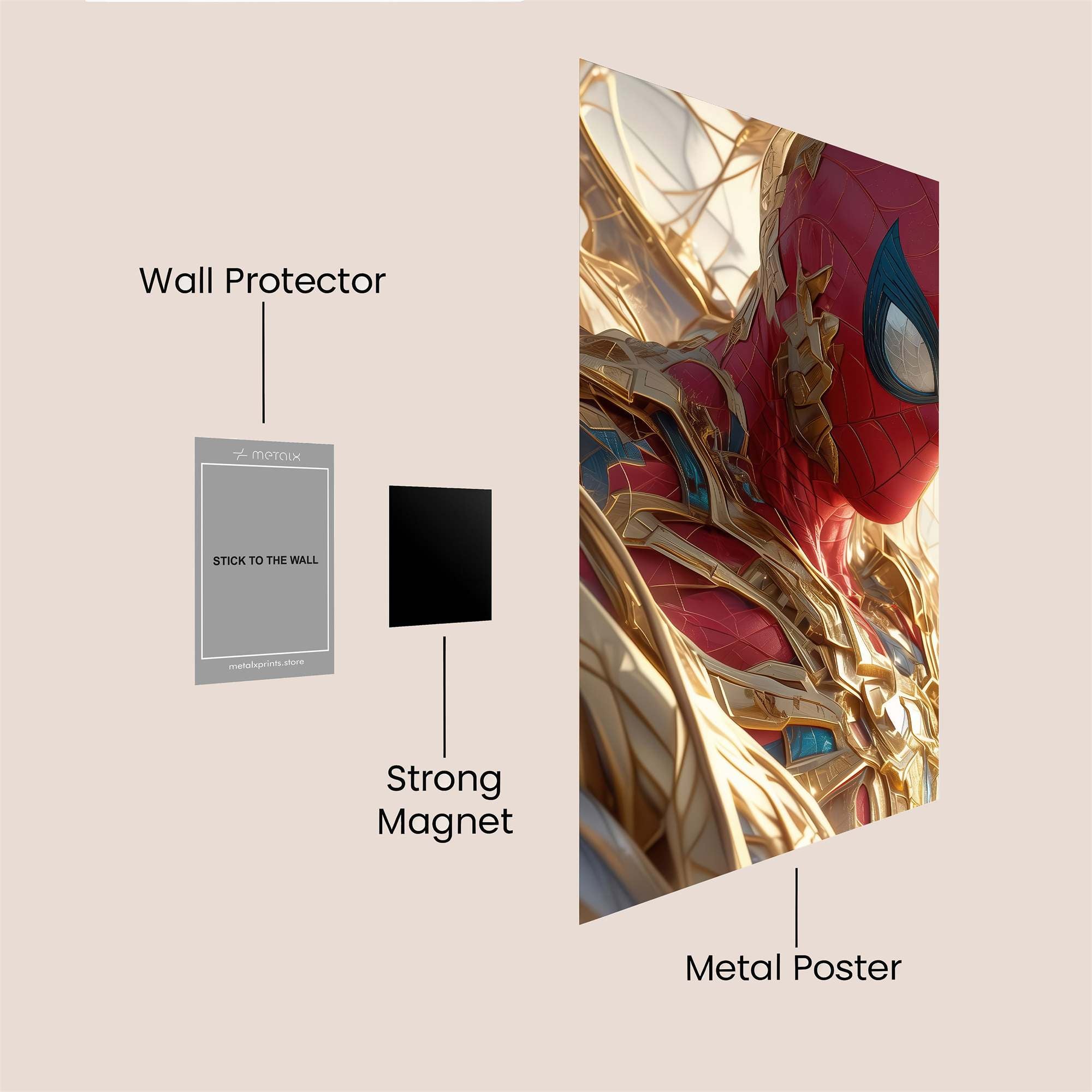 Spider Radiant Safe Wall Magnetic / M