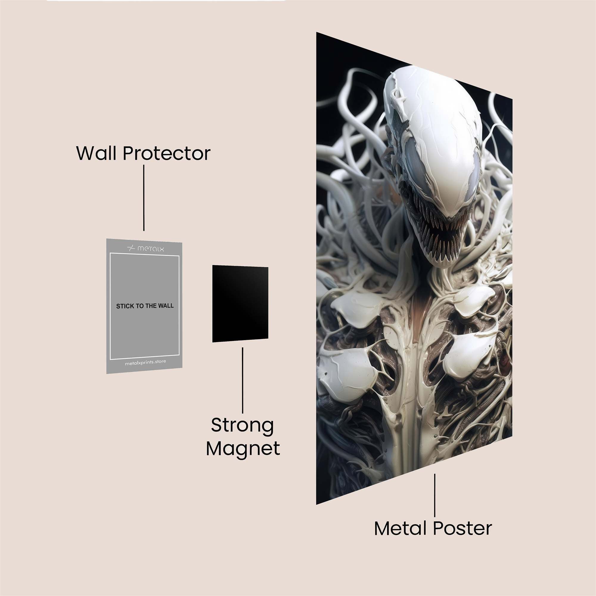 Venom Eerie Safe Wall Magnetic / M
