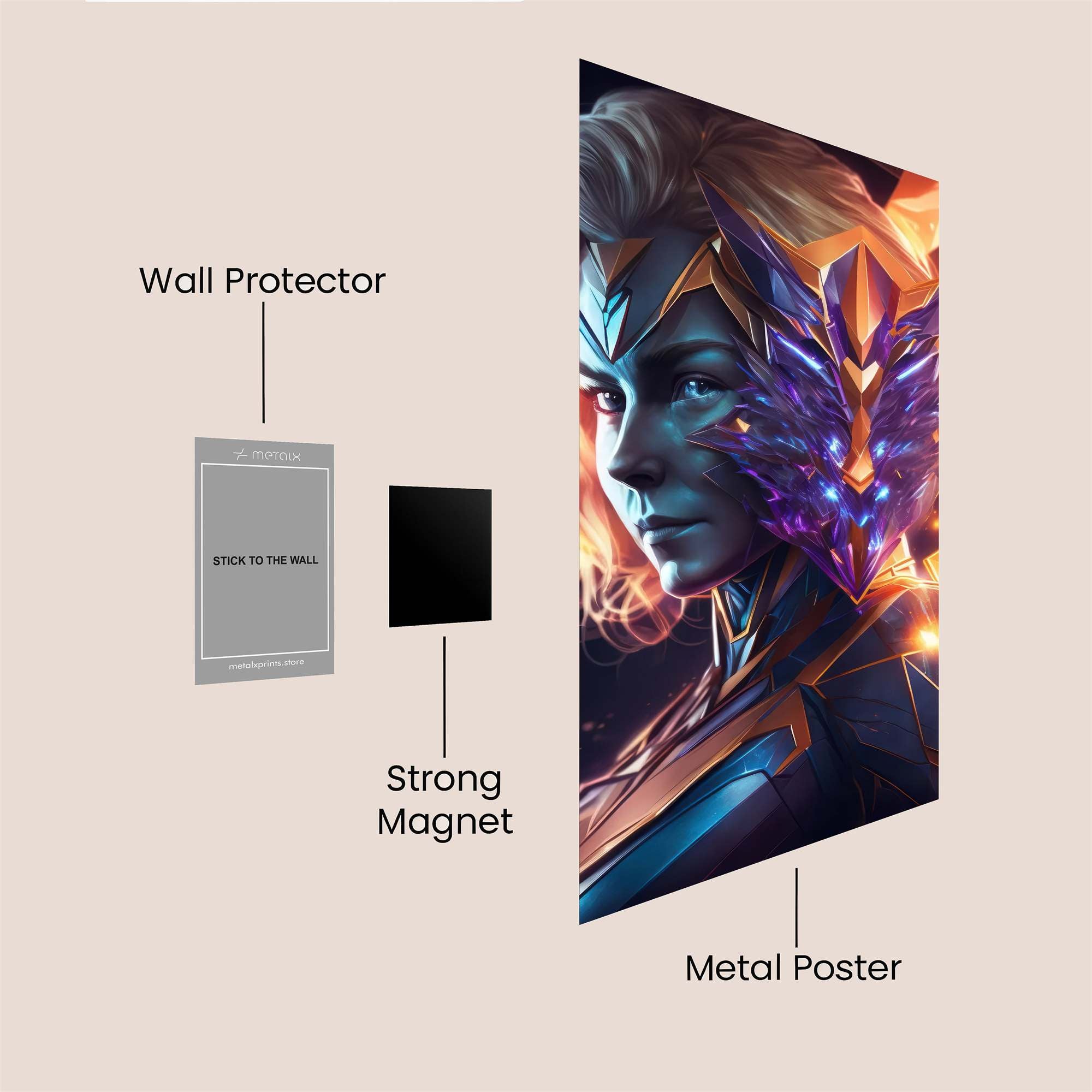 Phoenix Radiant Safe Wall Magnetic / M