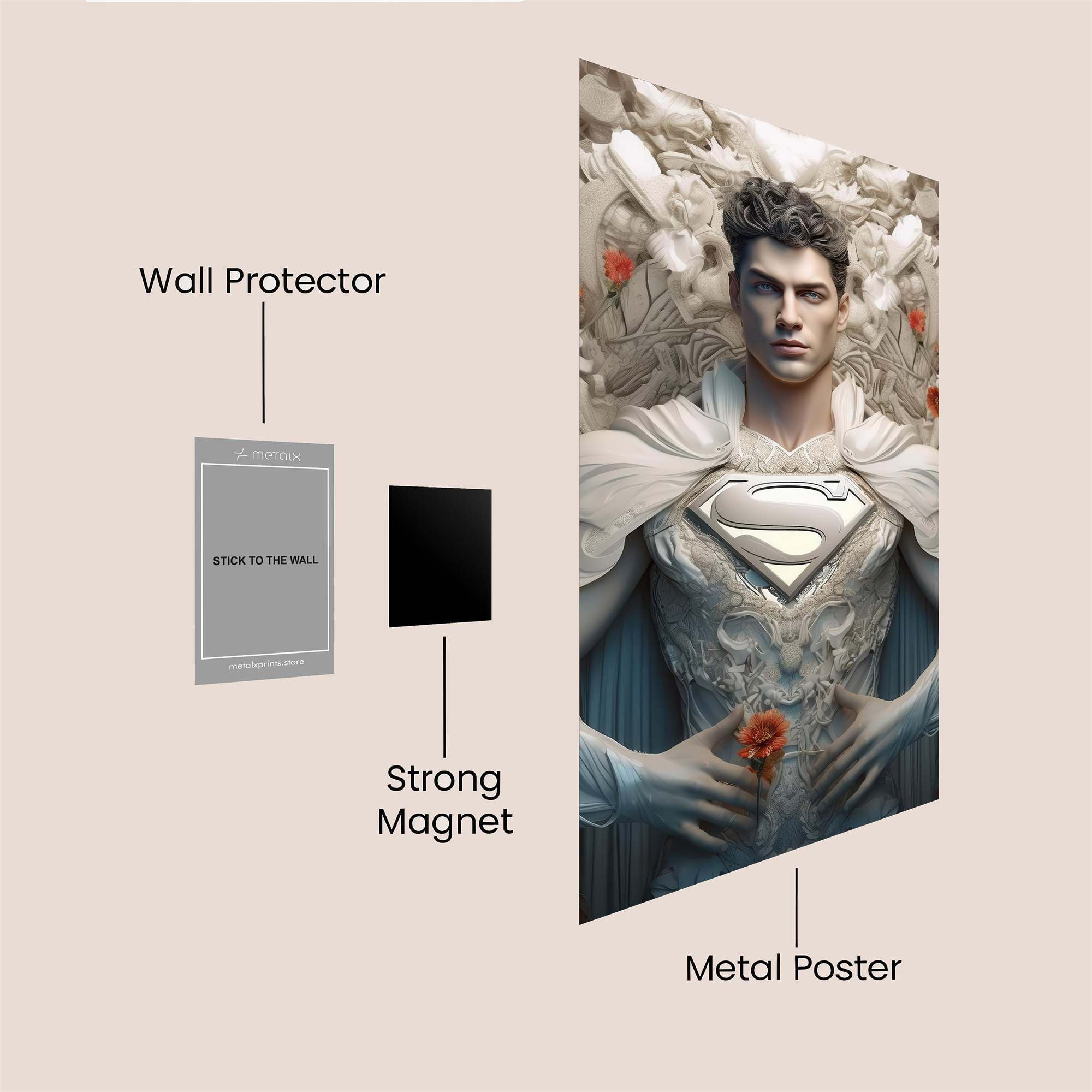 Superman Serenity Safe Wall Magnetic / M