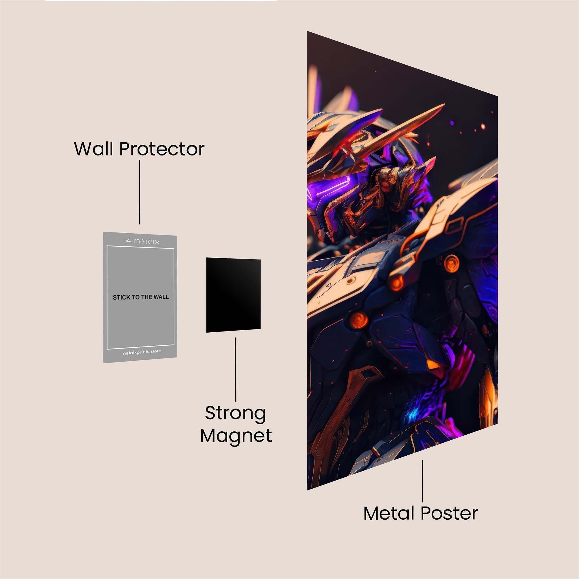 Gundam Radiant Safe Wall Magnetic / M