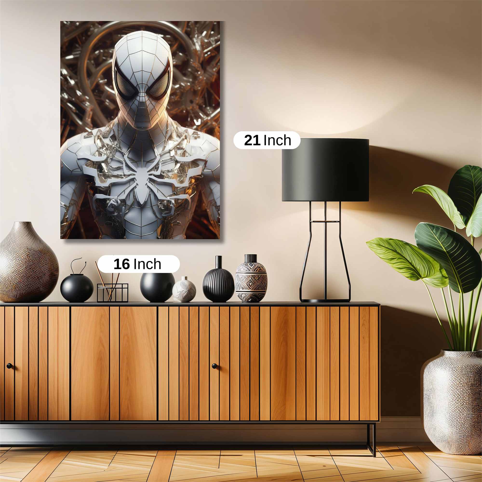 Spider Ensnared Safe Wall Magnetic / M