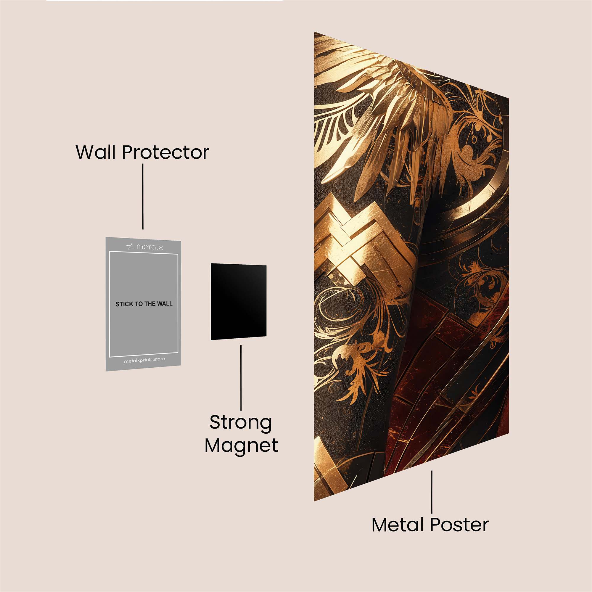 Wonder Elegance Safe Wall Magnetic / M