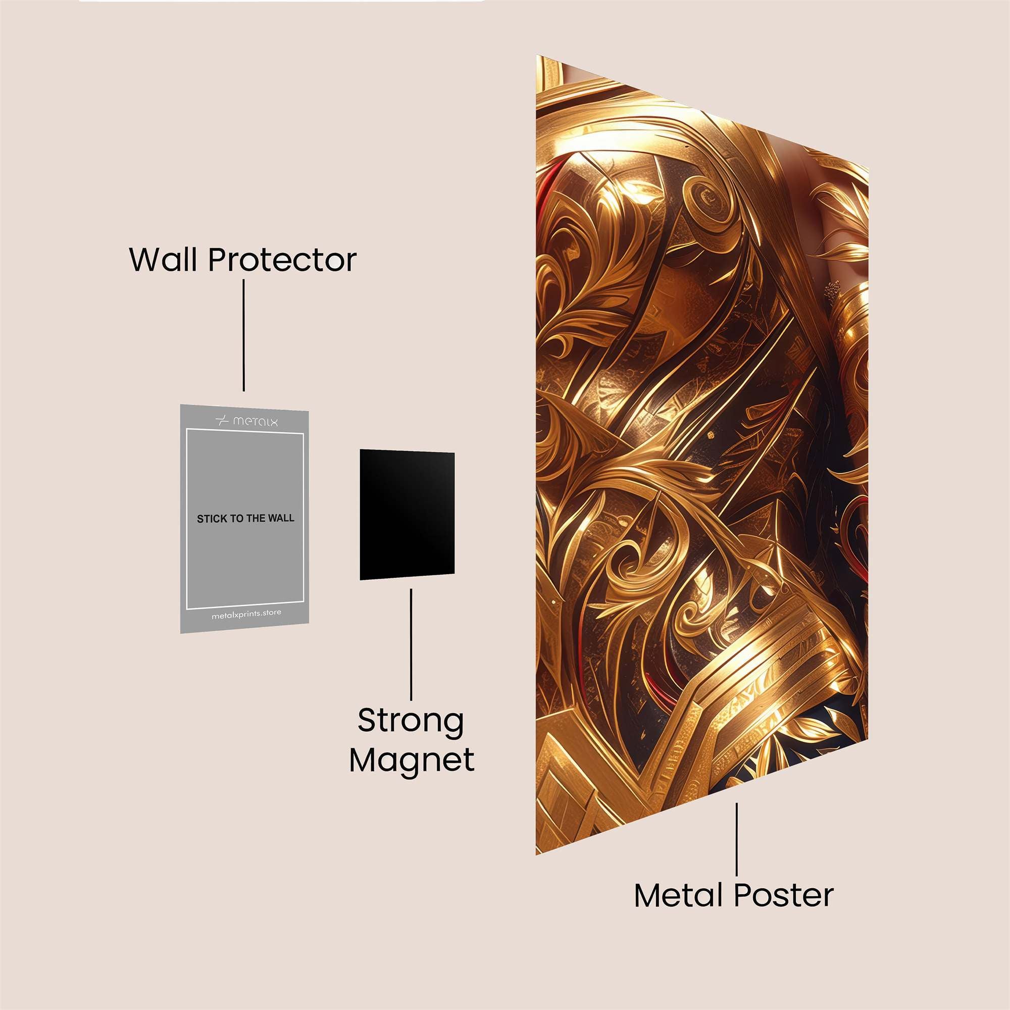 Wonder Regal Safe Wall Magnetic / M
