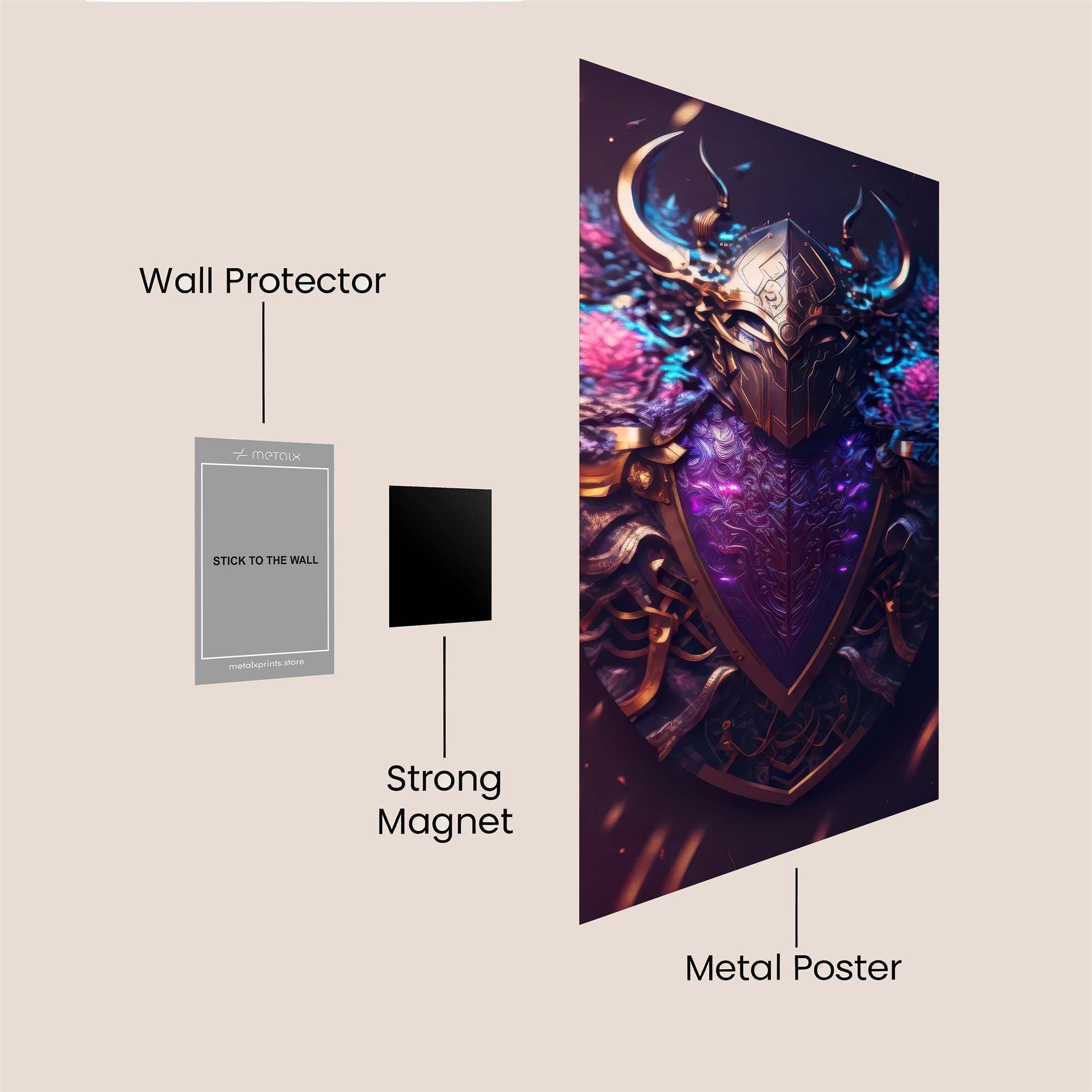 Floral Guardian Safe Wall Magnetic / M