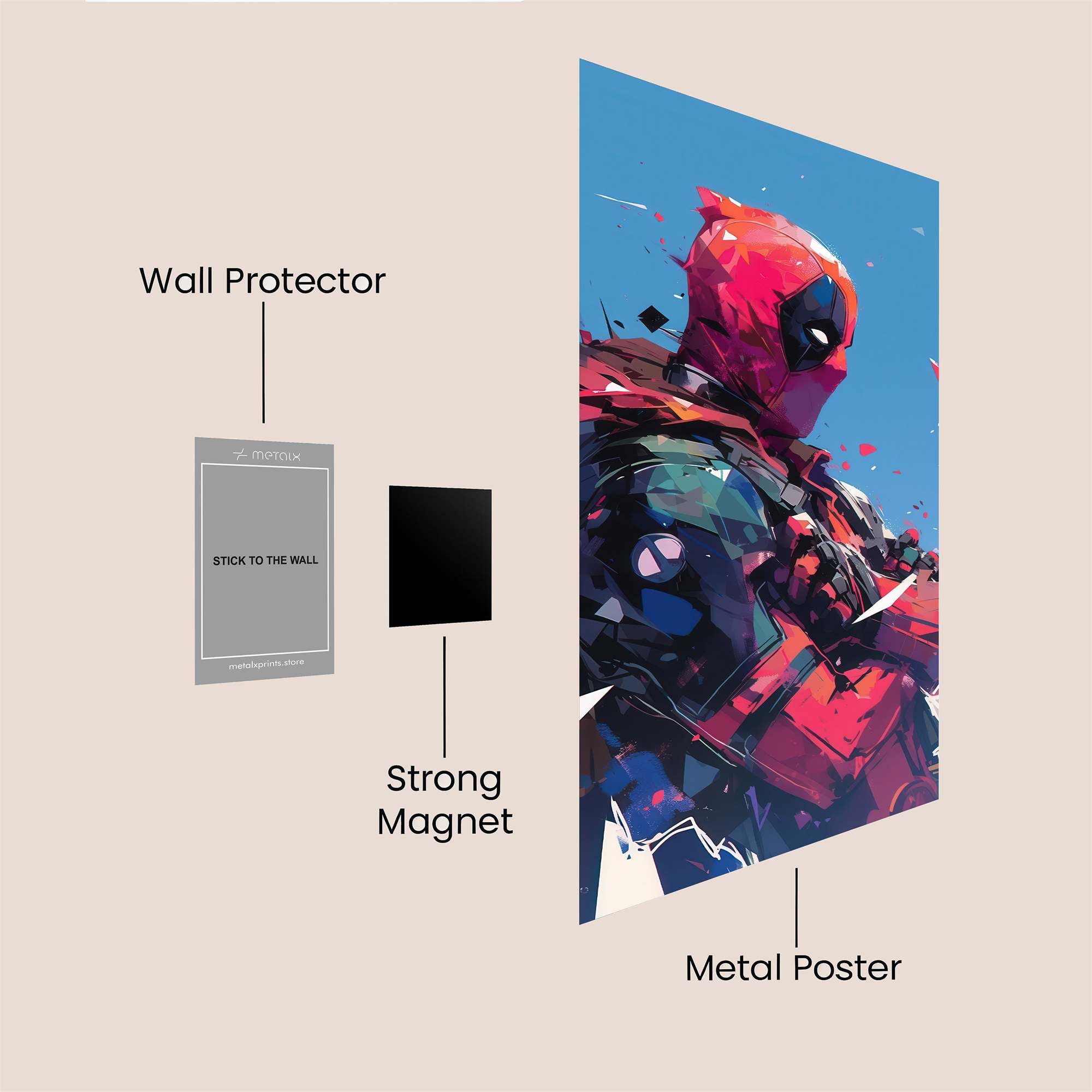 Deadpool Dynamic Safe Wall Magnetic / M