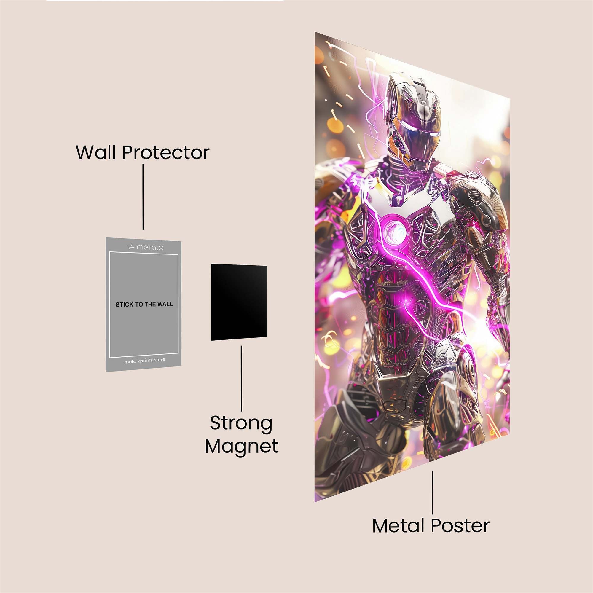 Iron Radiance Safe Wall Magnetic / M