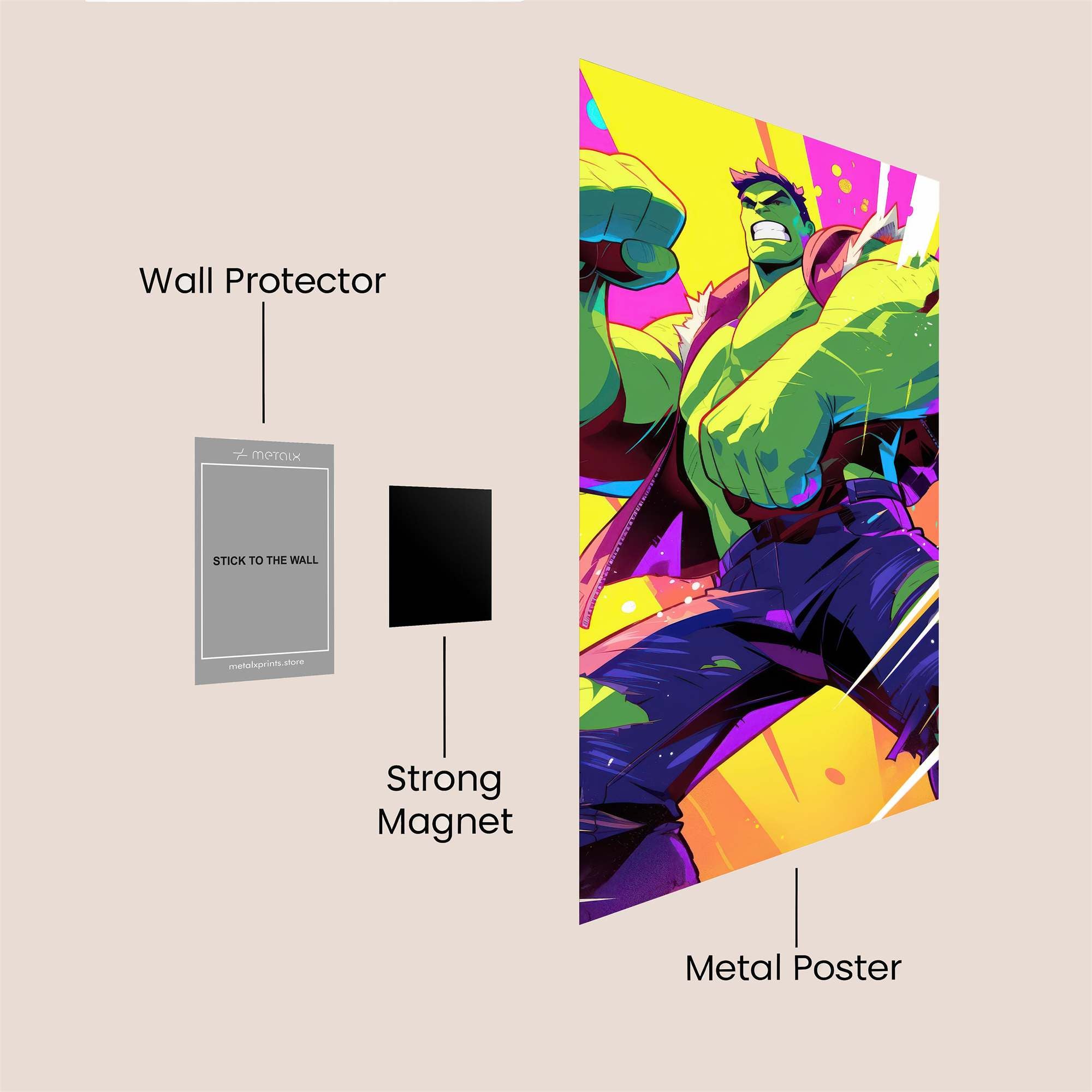 Hulk Vibrant Safe Wall Magnetic / M