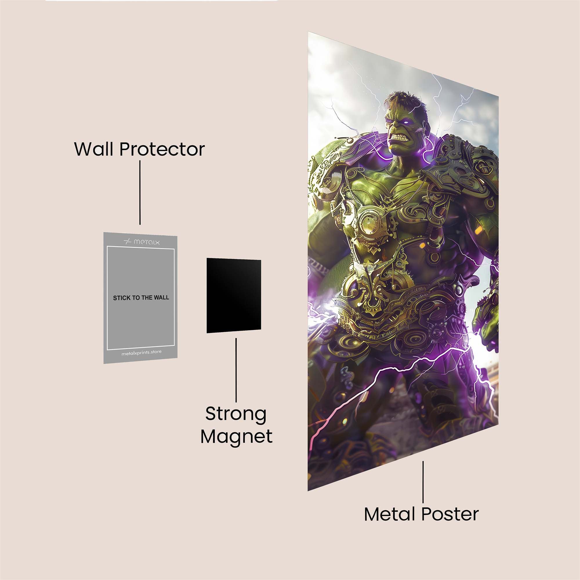 Hulk Majestic Safe Wall Magnetic / M