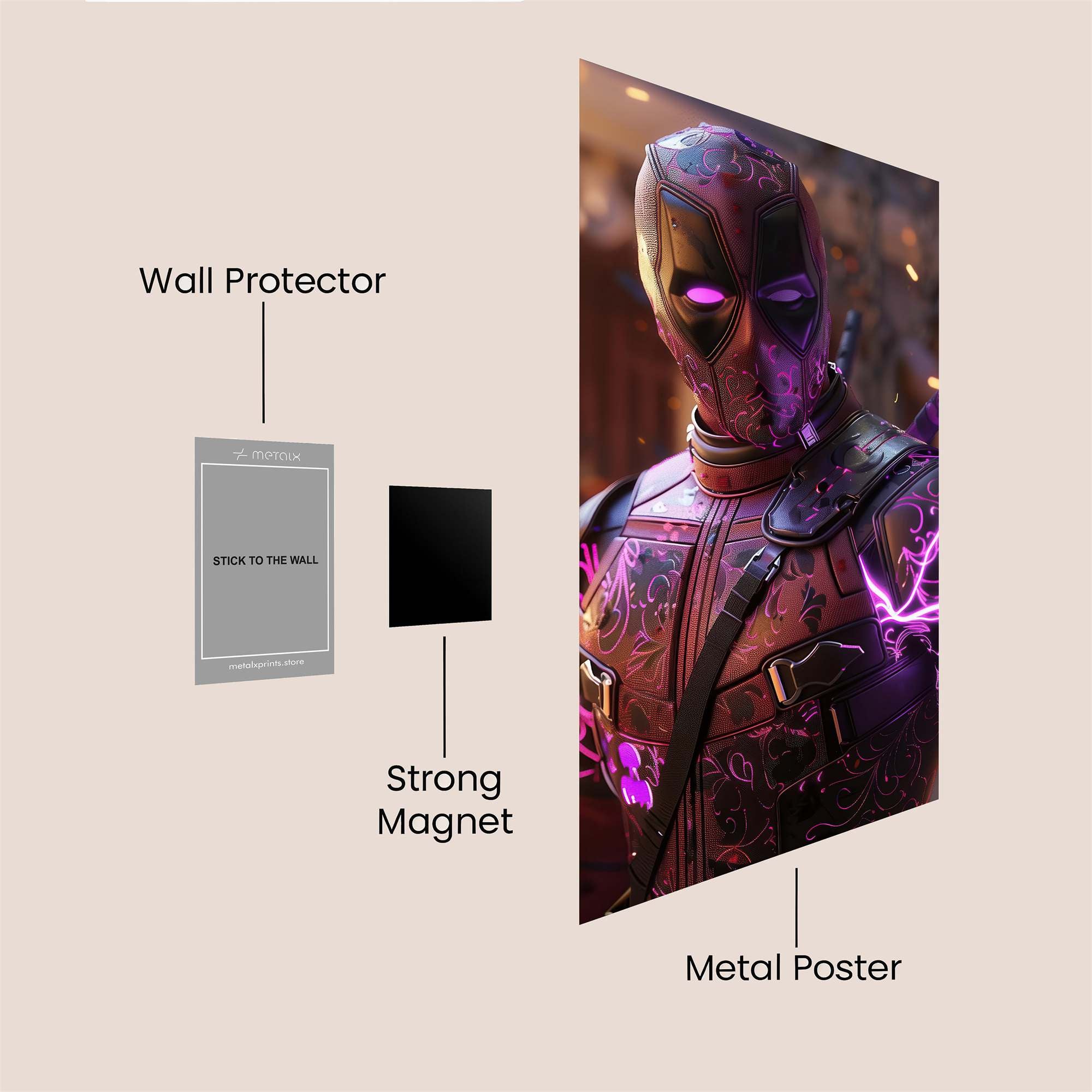 Deadpool Electric Safe Wall Magnetic / M