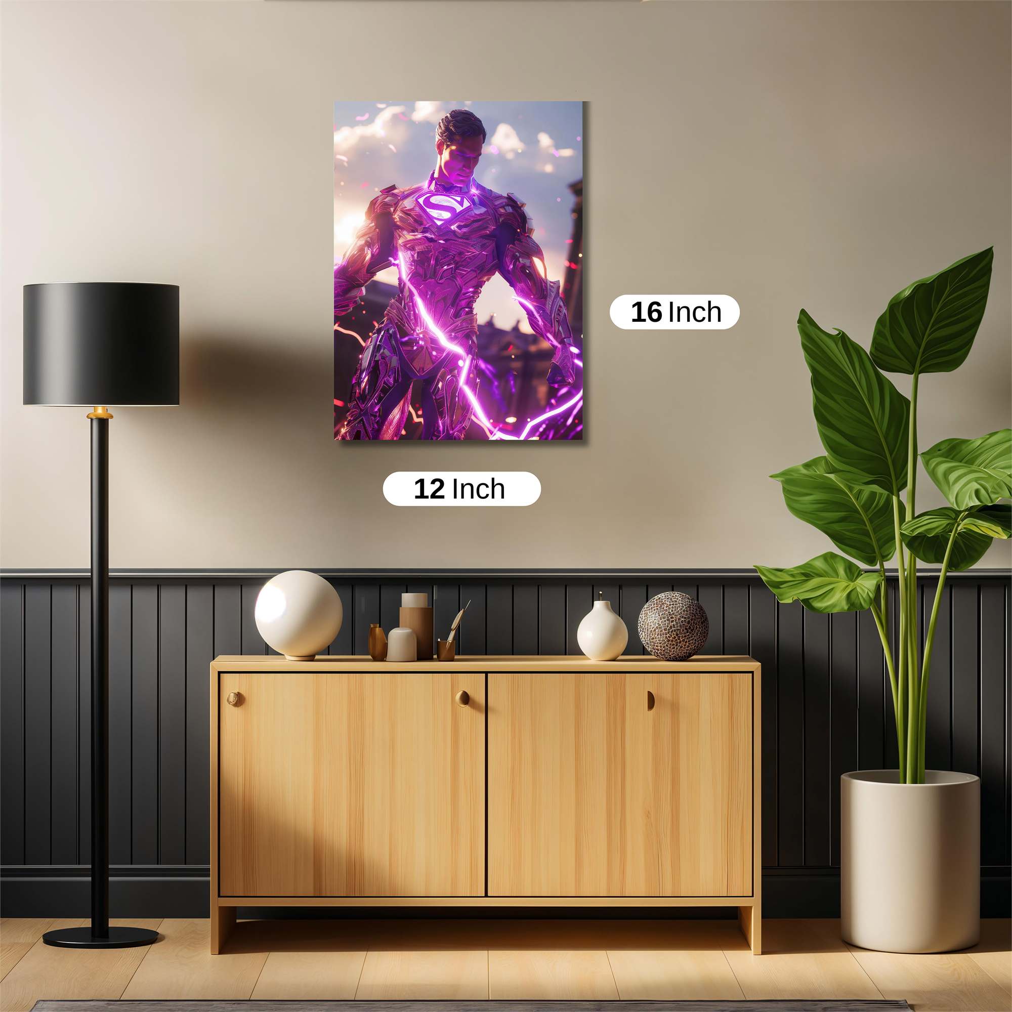 Superman Radiant Safe Wall Magnetic / M