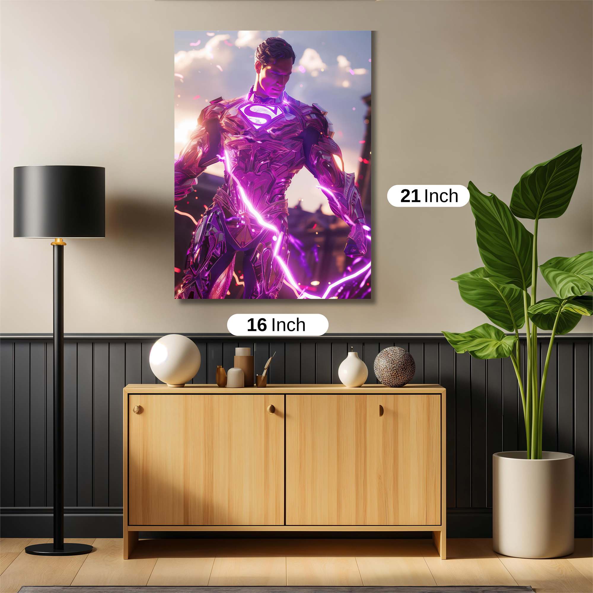 Superman Radiant Safe Wall Magnetic / M