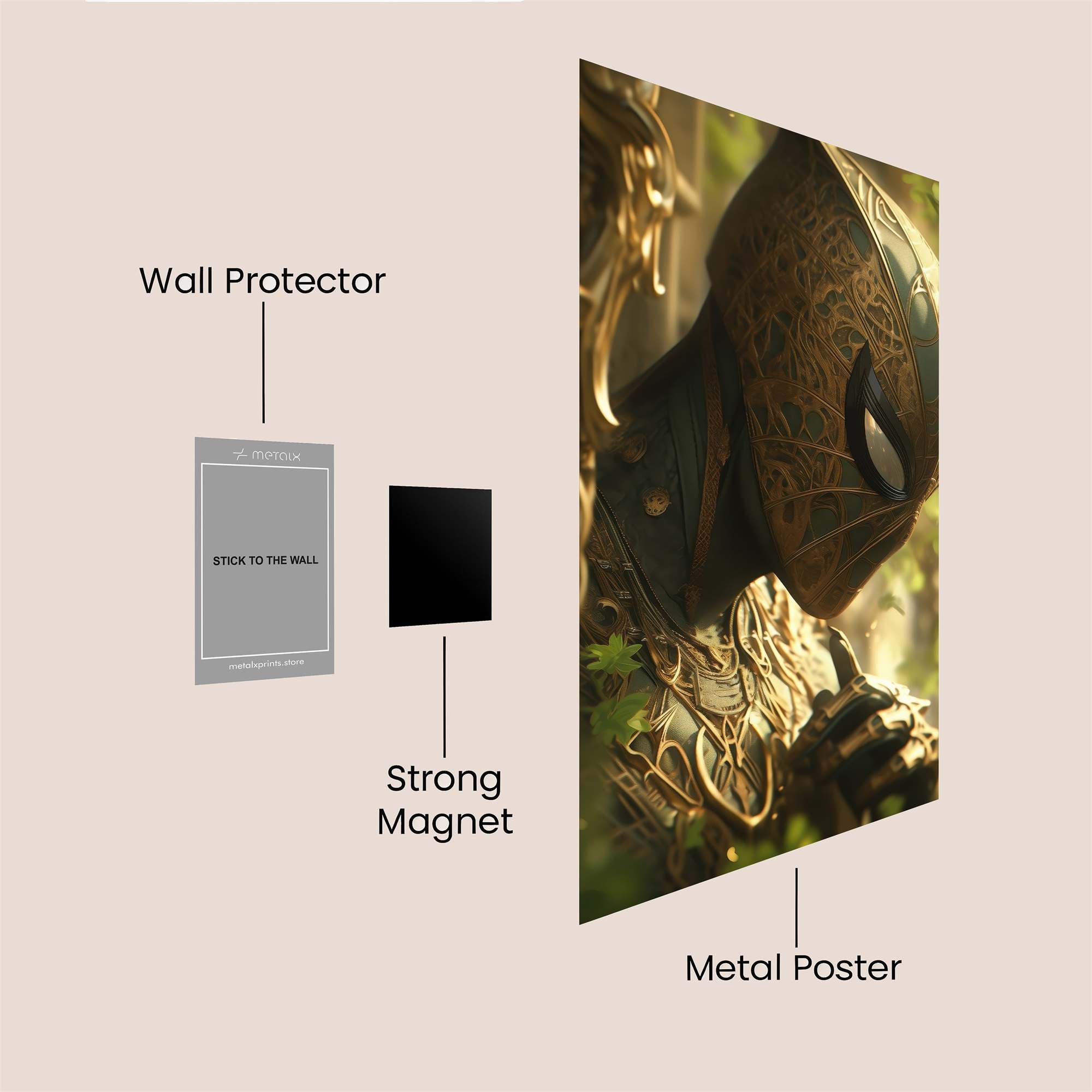 Spider Enchanted Safe Wall Magnetic / M