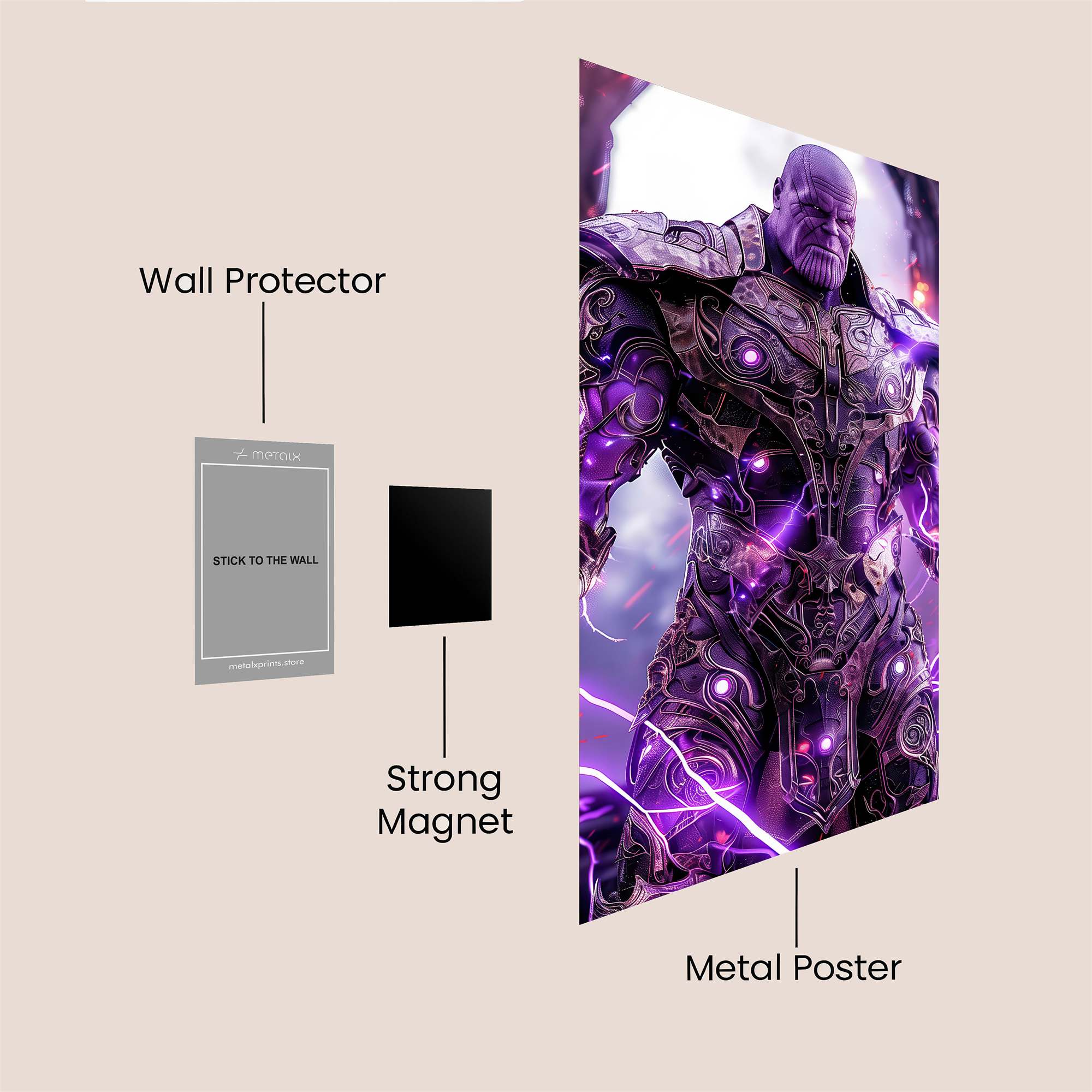 Thanos Thunderous Safe Wall Magnetic / M