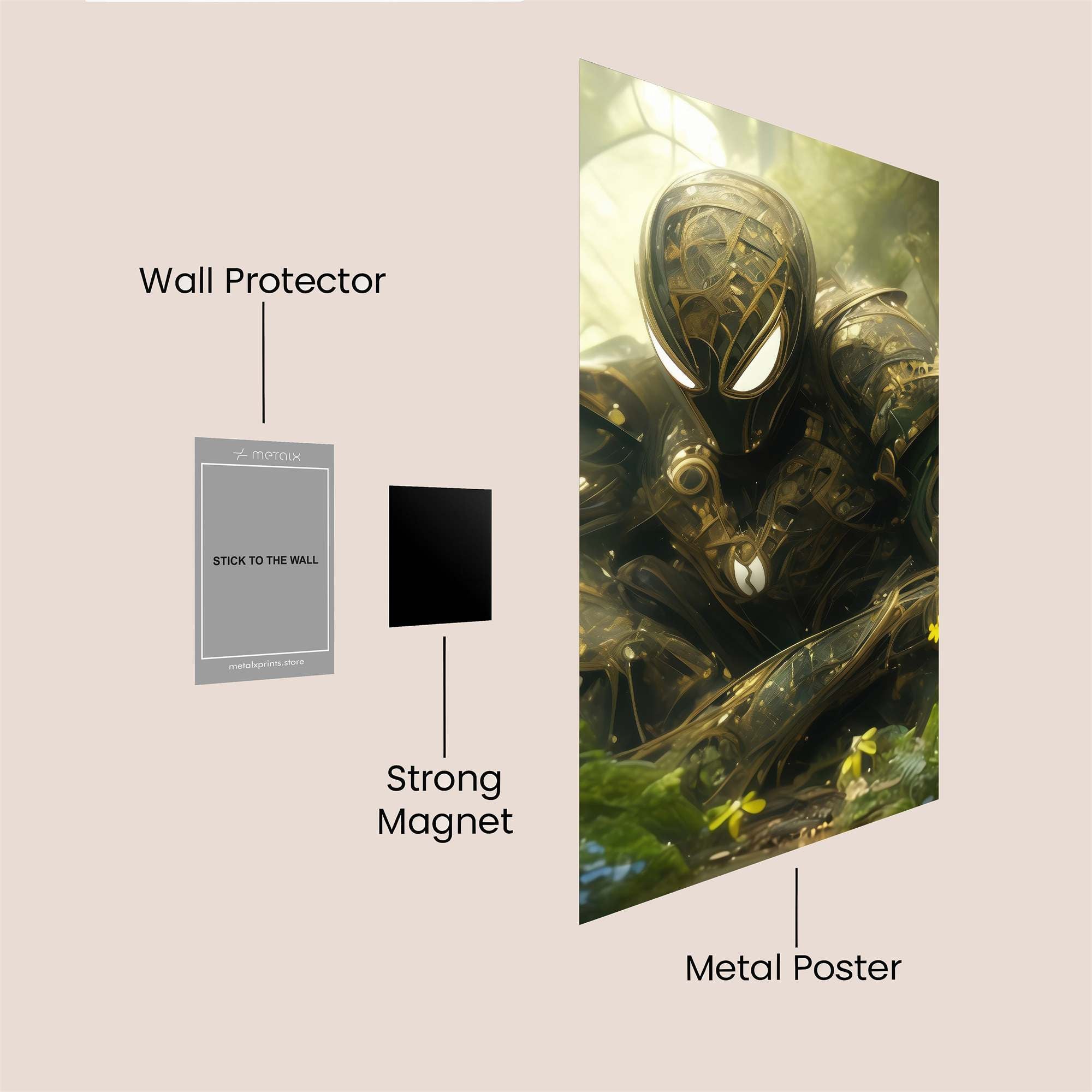 SpiderKnight Safe Wall Magnetic / M