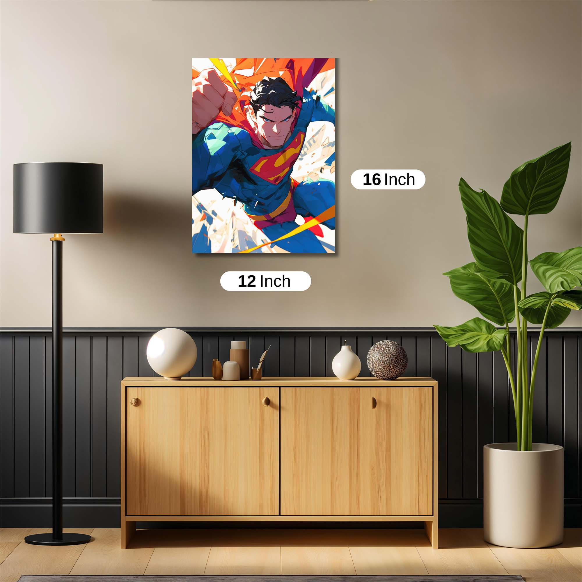 Superman Radiant Safe Wall Magnetic / M