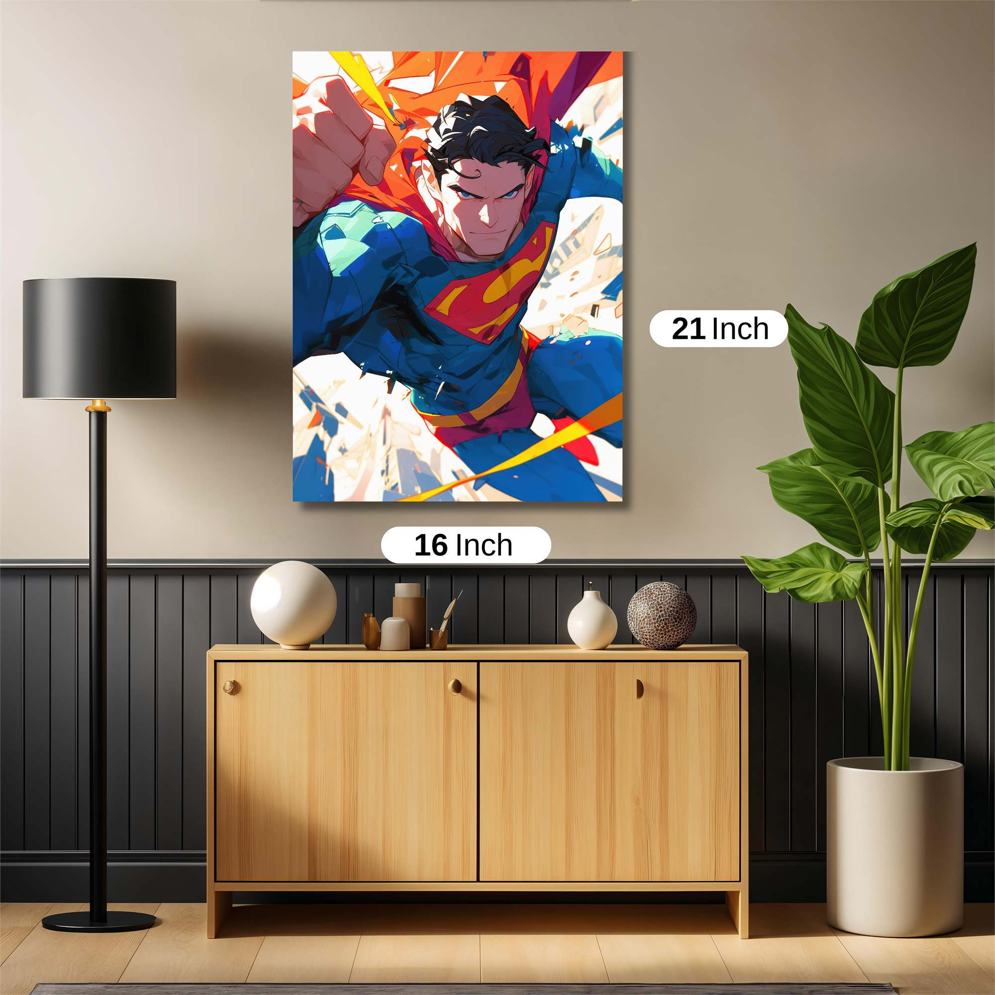 Superman Radiant Safe Wall Magnetic / M