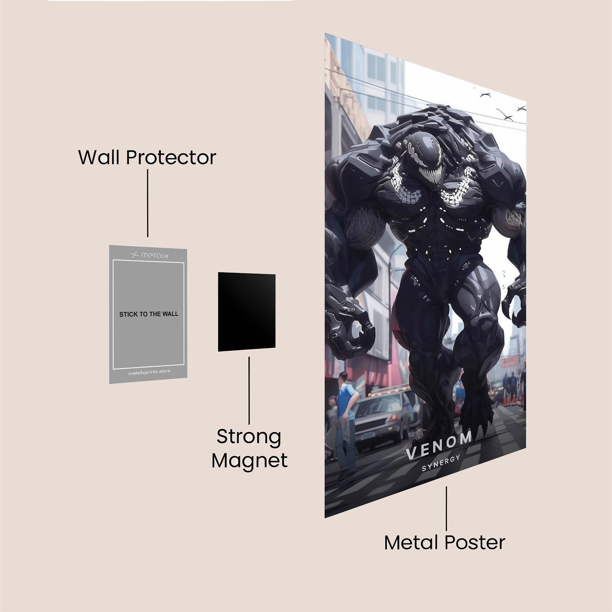 Cyber Glow Safe Wall Magnetic / M