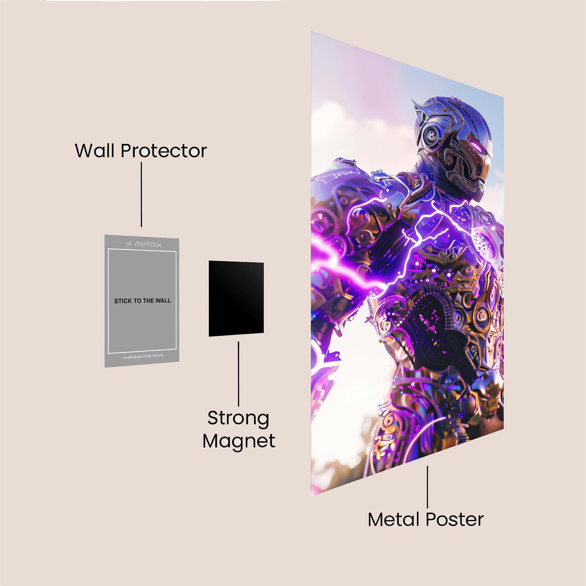 Iron Surge Safe Wall Magnetic / M