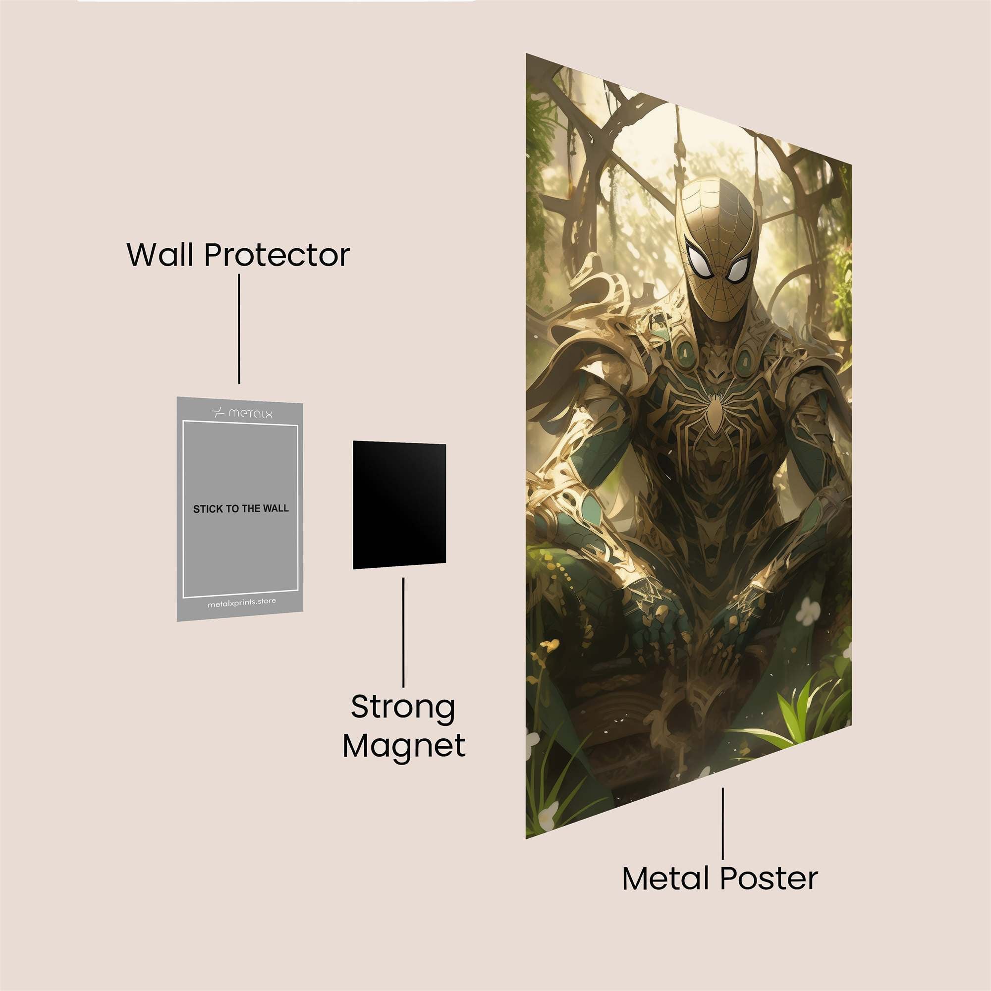 Spider Serene Safe Wall Magnetic / M