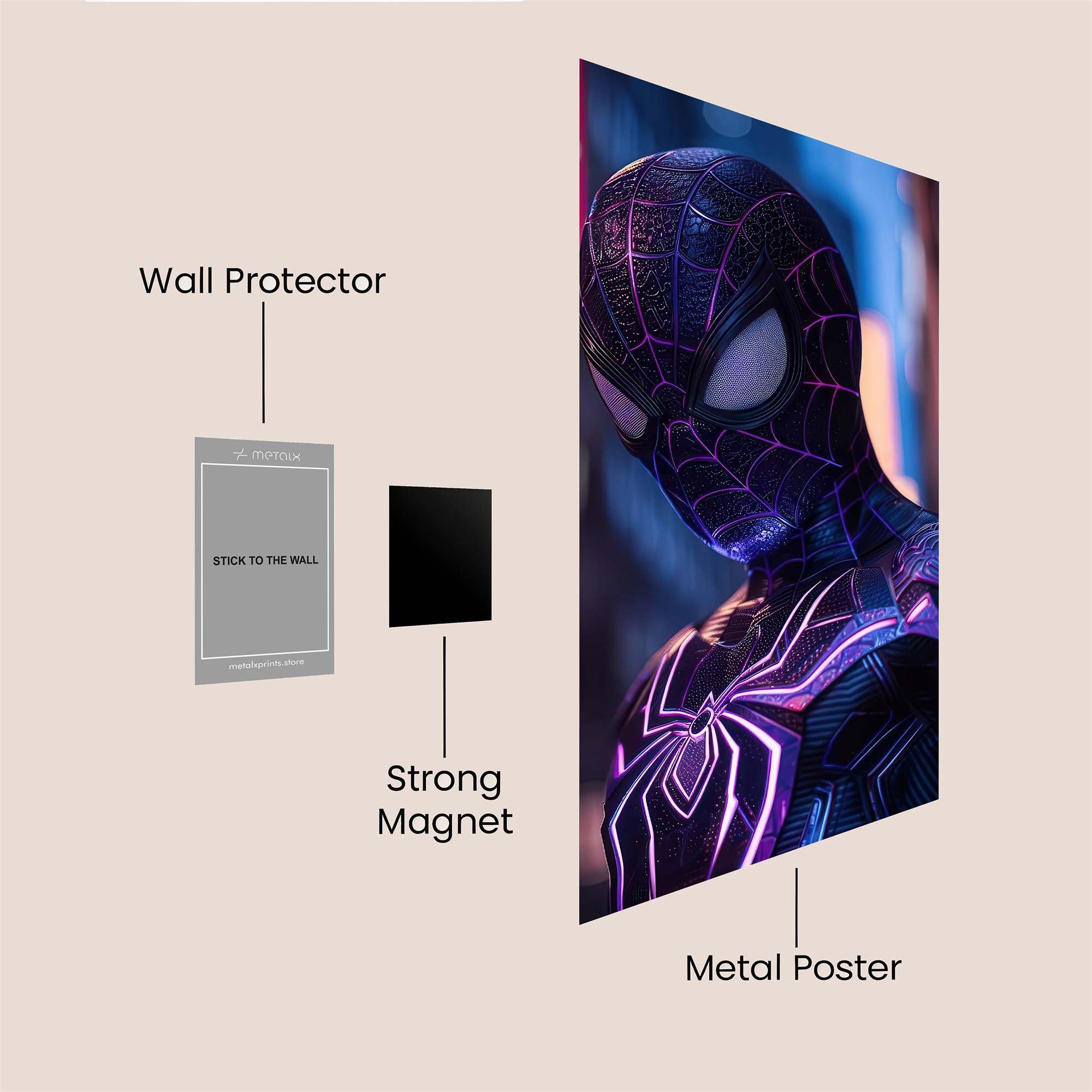 Spider Stealth Safe Wall Magnetic / M