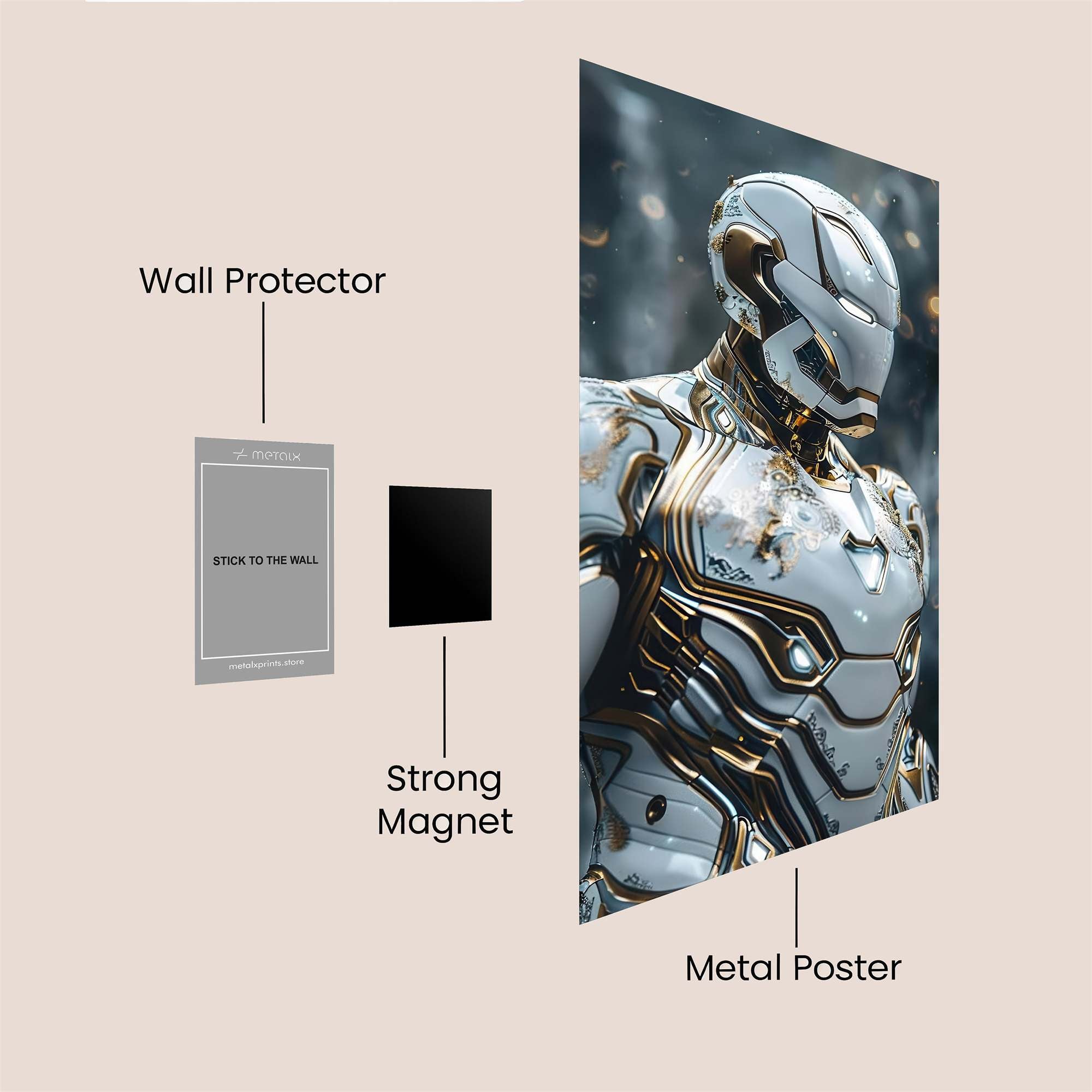 Iron Elegance Safe Wall Magnetic / M