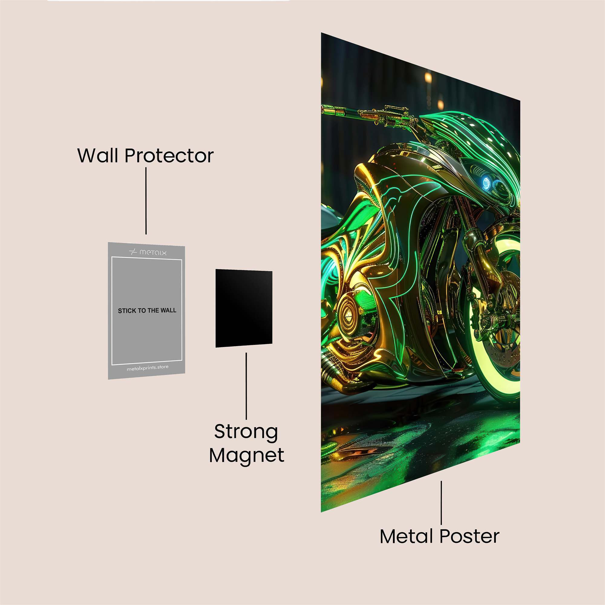 Neon Beast Safe Wall Magnetic / M